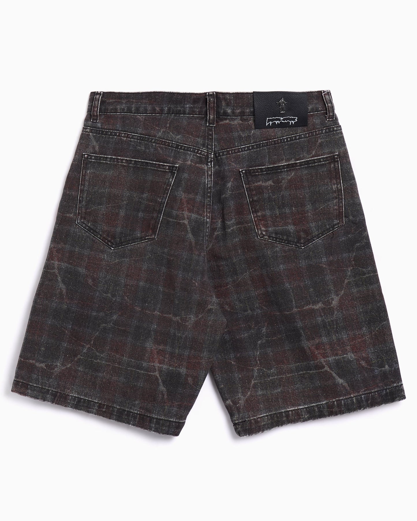 Pantalones cortos Plaid Denim Fucking Awesome Miller para hombre