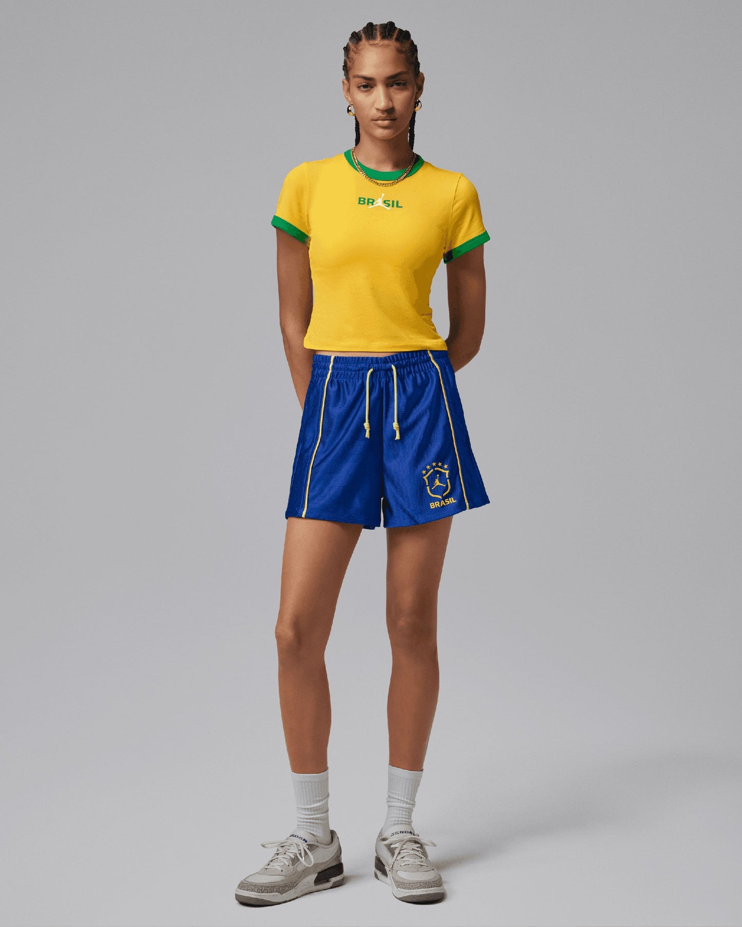Pantalones cortos Jordan Brooklyn Brasil para mujer