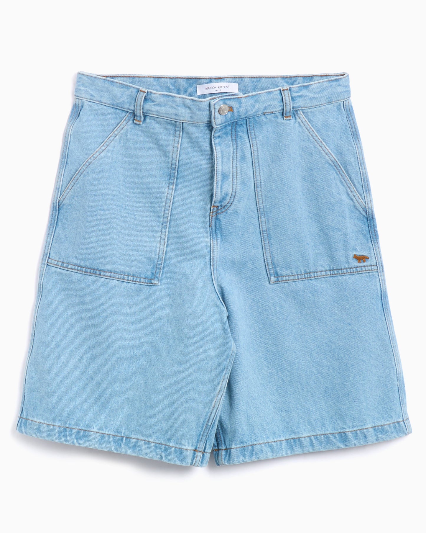 Pantalones cortos Maison Kitsuné Maison Kitsuné Workwear Men's Denim Shorts para hombre