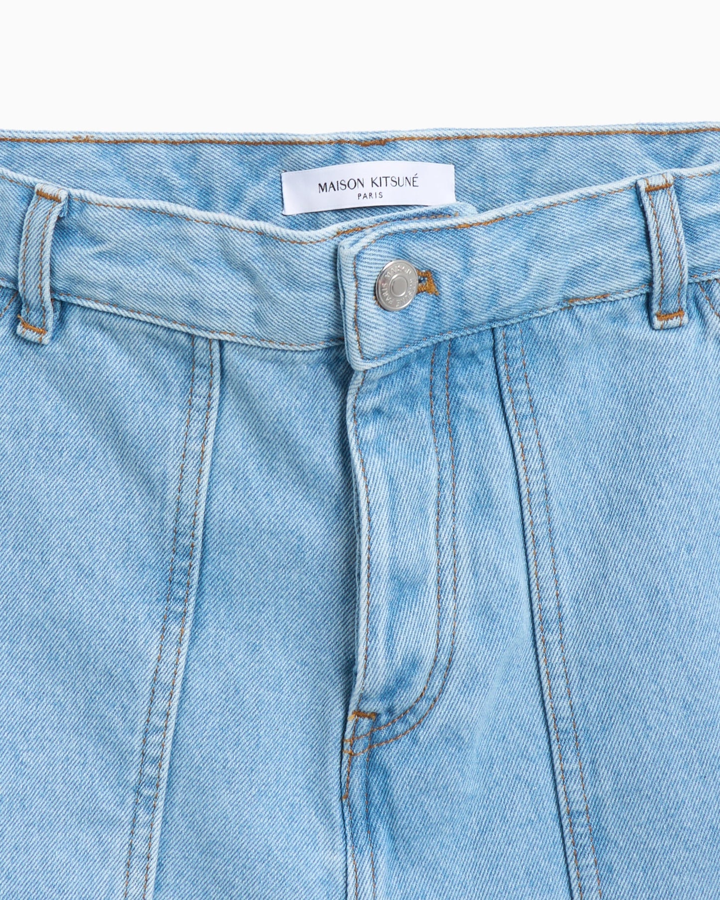 Pantalones cortos Maison Kitsuné Maison Kitsuné Workwear Men's Denim Shorts para hombre