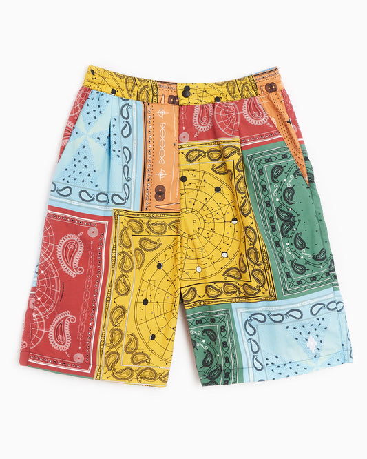 Pantalones cortos Marcelo Burlon County of Milan All Over Bandana Men's Nylon Shorts para hombre