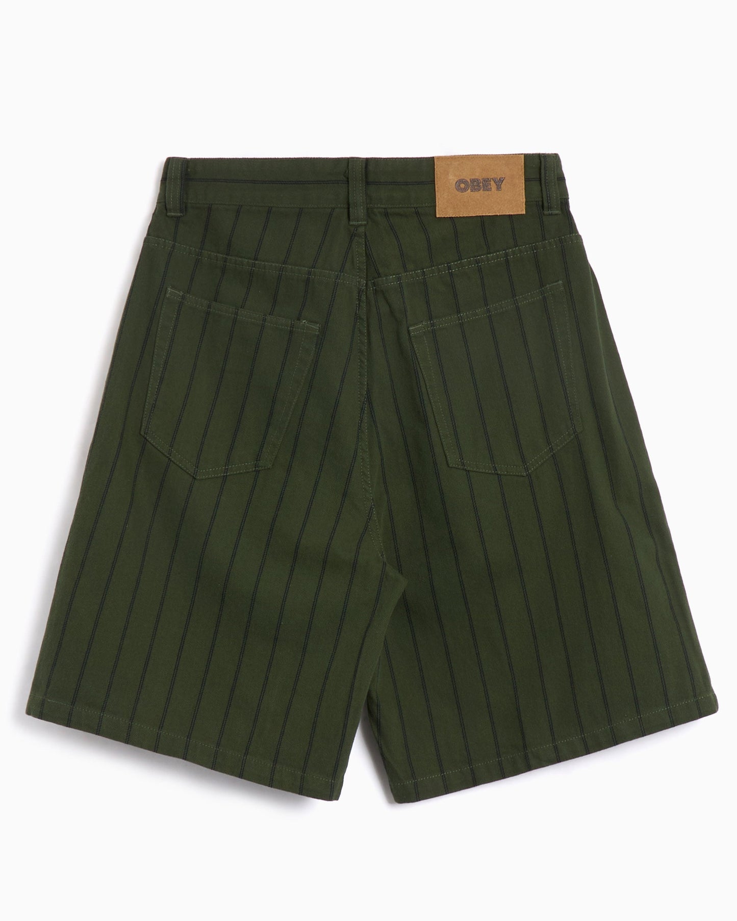 Pantalones cortos OBEY Clothing Stripe Men's Baggy Denim Shorts para hombre