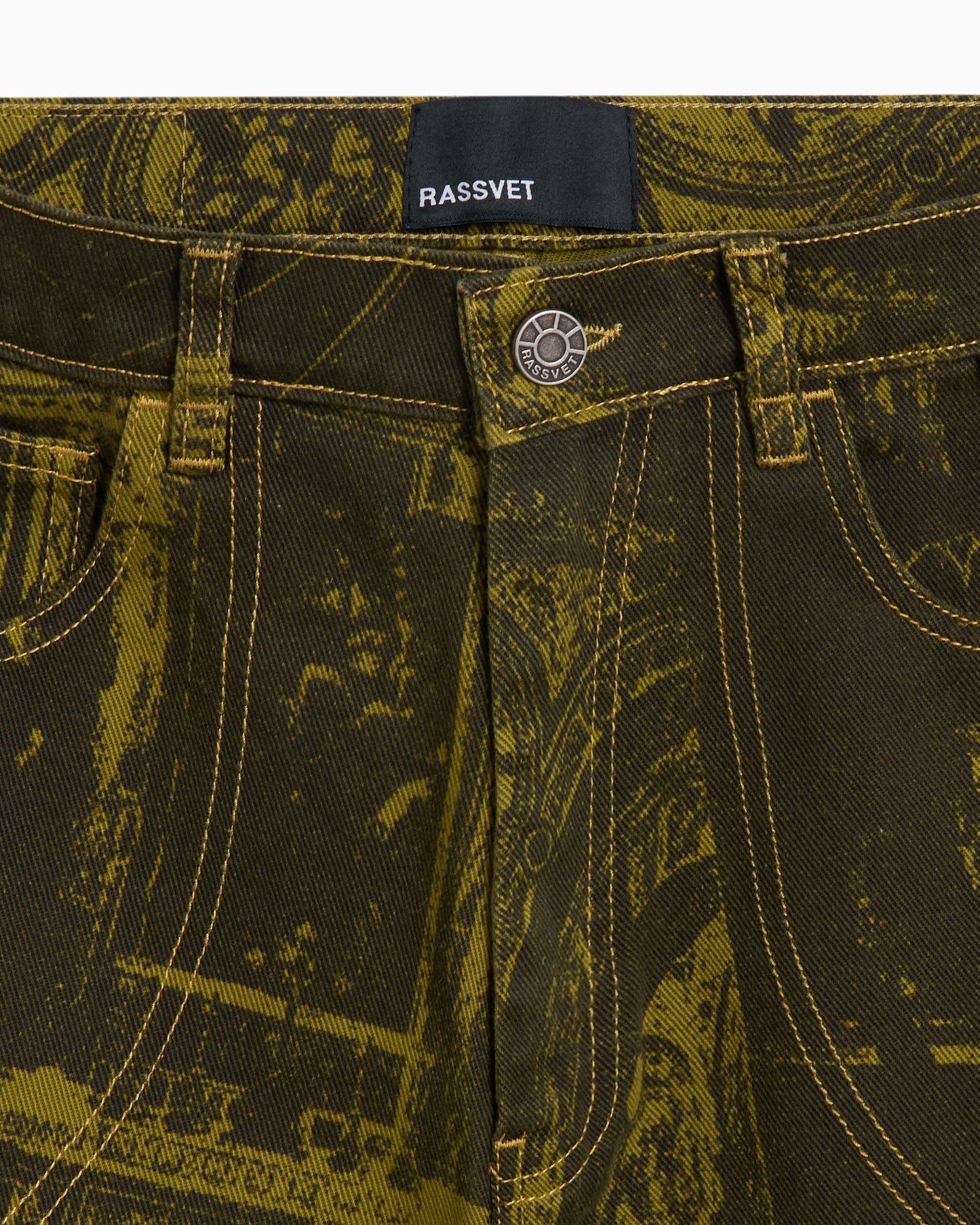 Pantalones cortos Rassvet Castle Printed Men's Denim Shorts para hombre