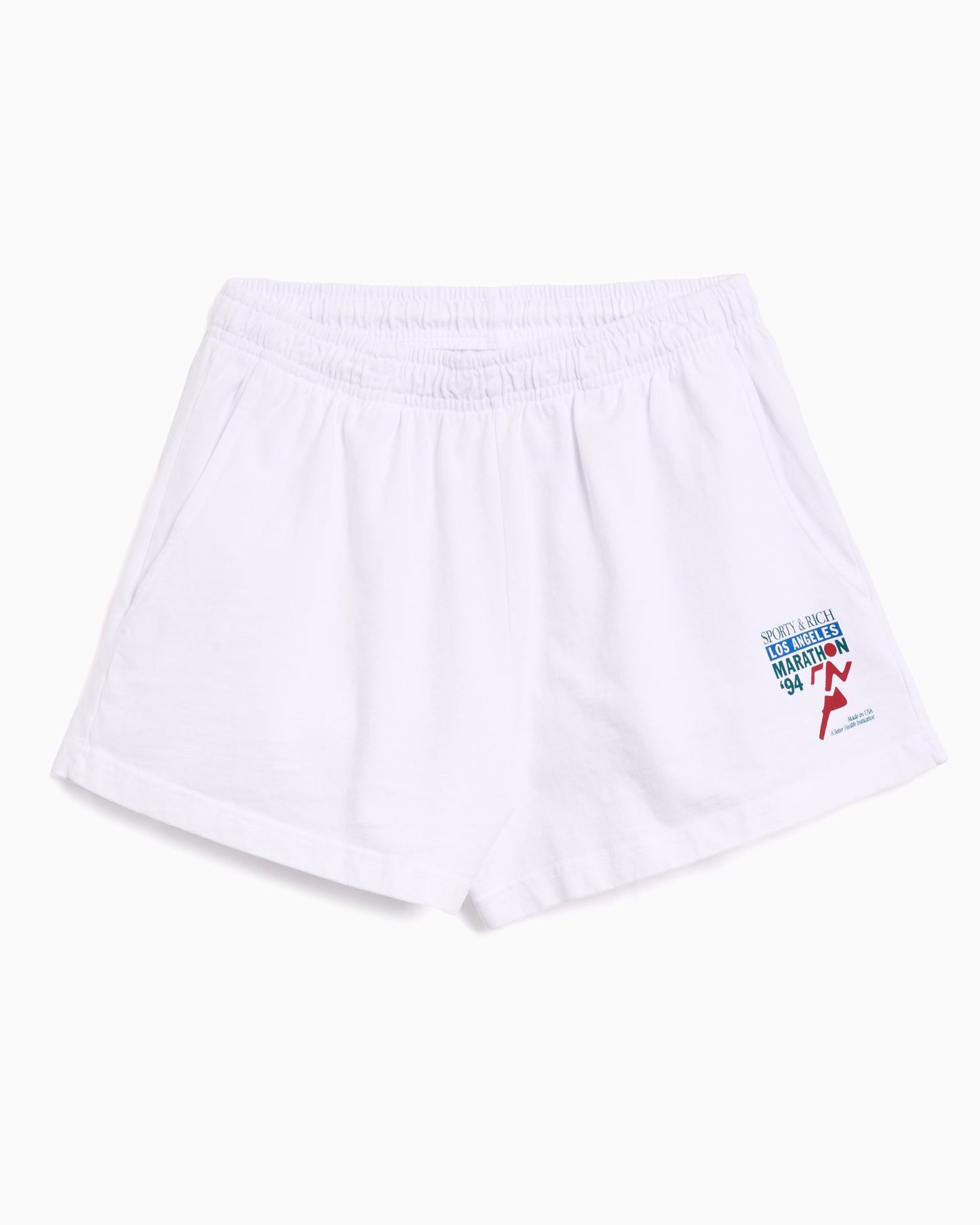 Pantalones cortos Crop Sporty & Rich LA Marathon Disco para mujer