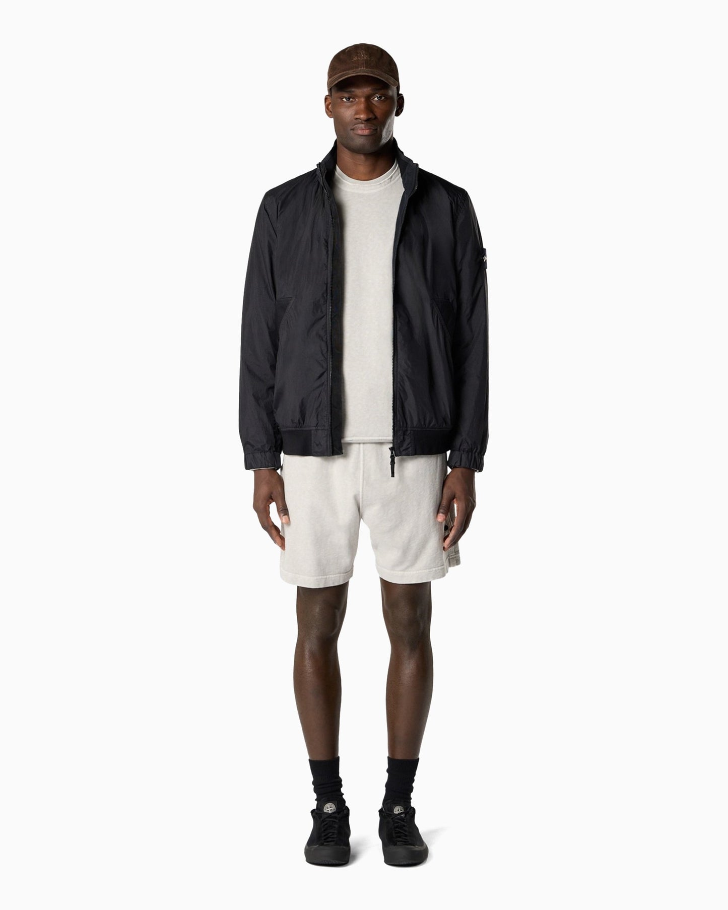Pantalones cortos Stone Island Malfilé "Old Effect" para hombre