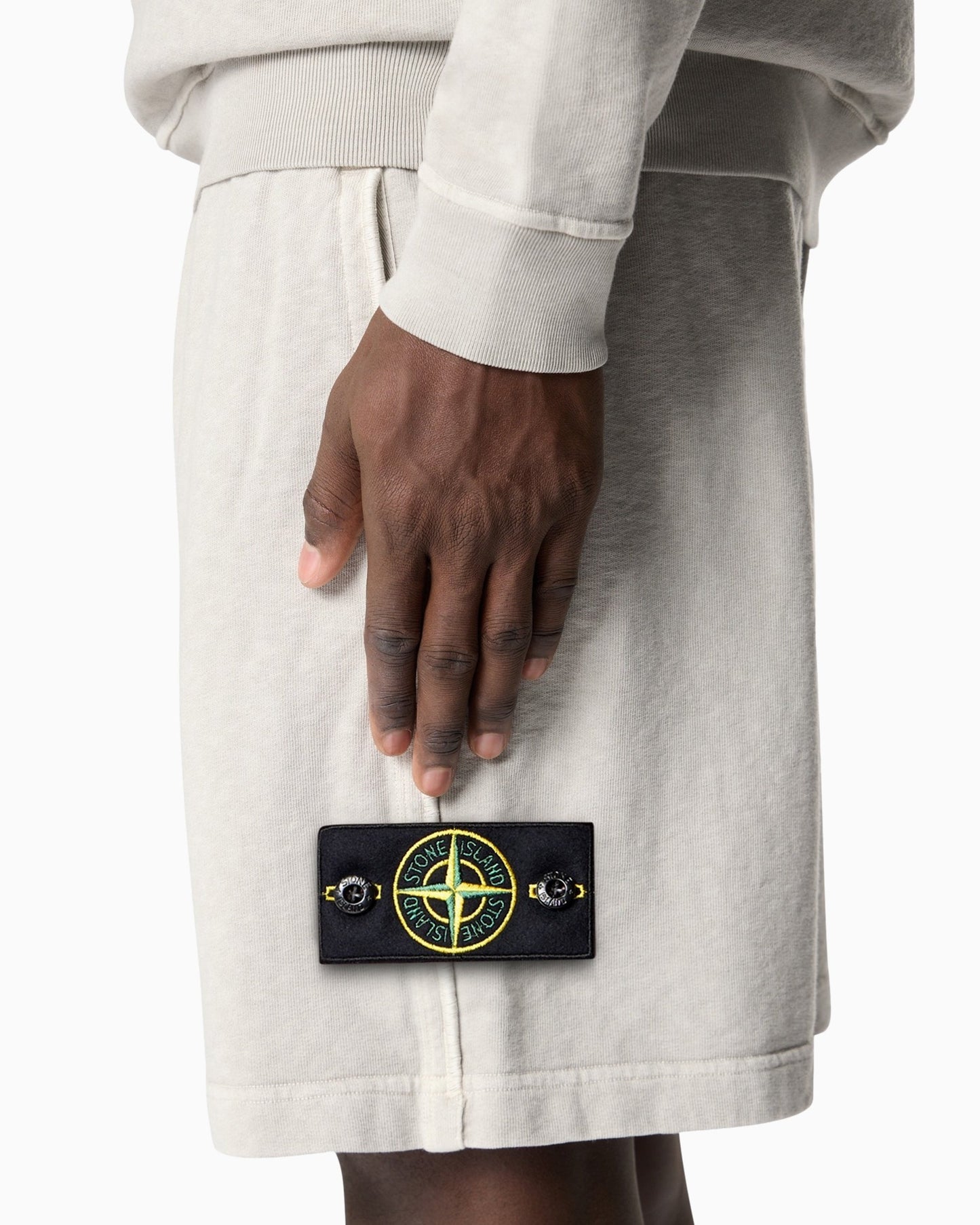 Pantalones cortos Stone Island Malfilé "Old Effect" para hombre