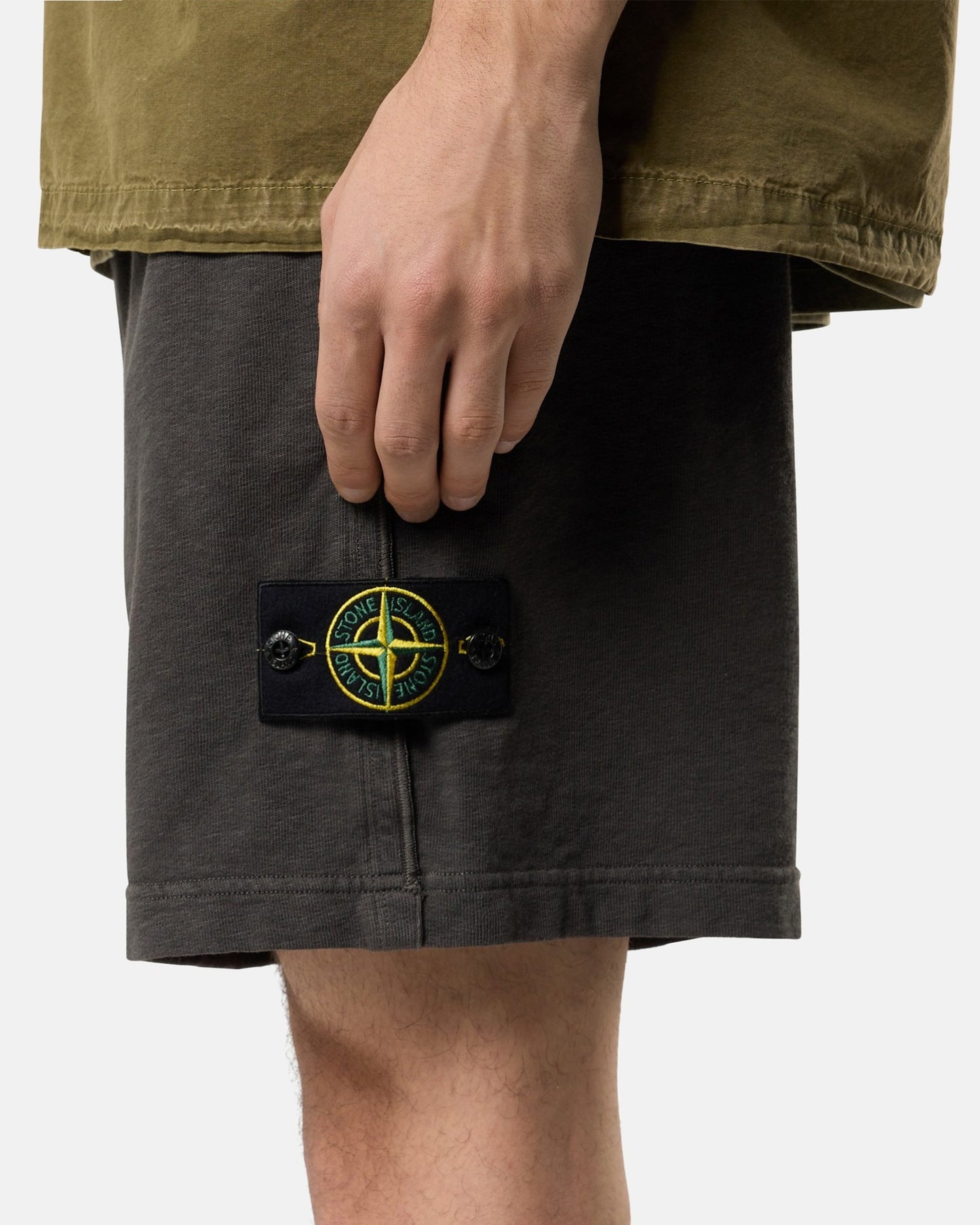 Pantalones cortos Stone Island Malfilé "Old Effect" para hombre