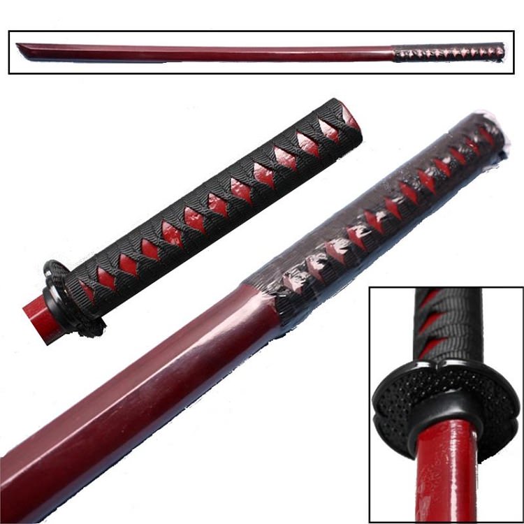 Kenjutsu Training Swordsmanship Martial Arts Practice Bokken Sword Red