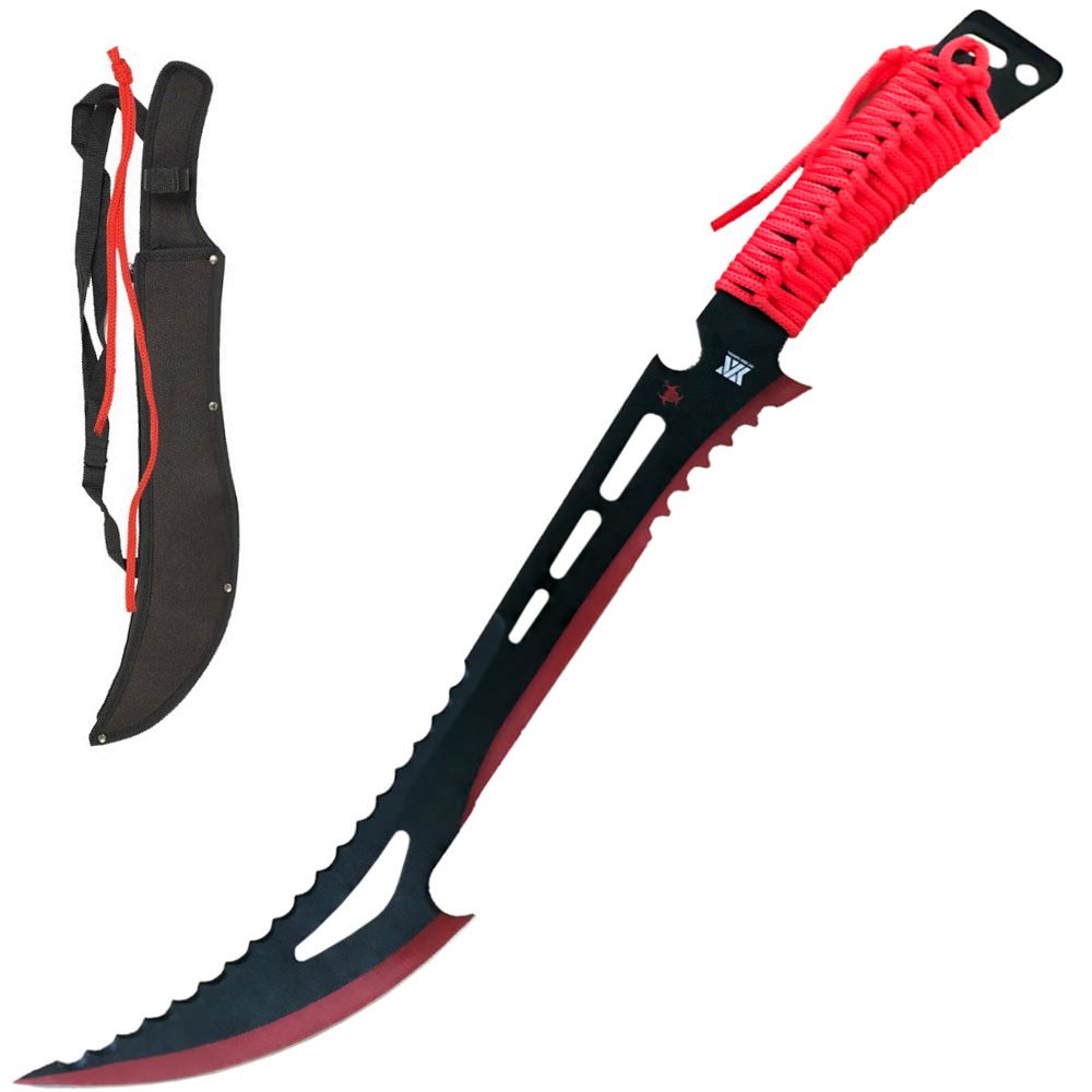 Renegade Zombie Slayer RECOVERY CREW Machete Red - TOPHATTER'S ARMORY DEALS