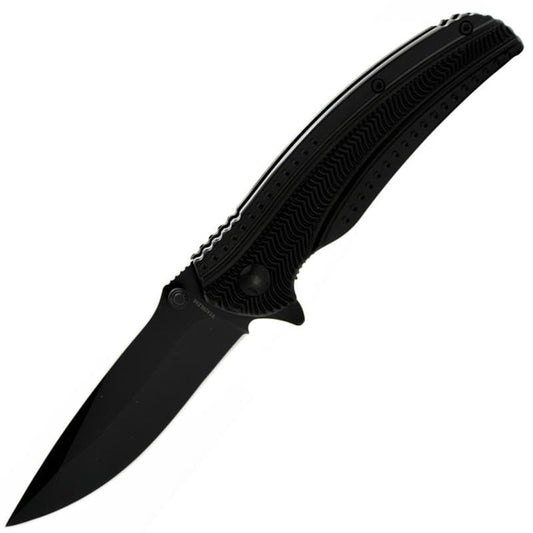 Spring Assist - 'Legal Auto' - Black Executive Folding Pocket Knife