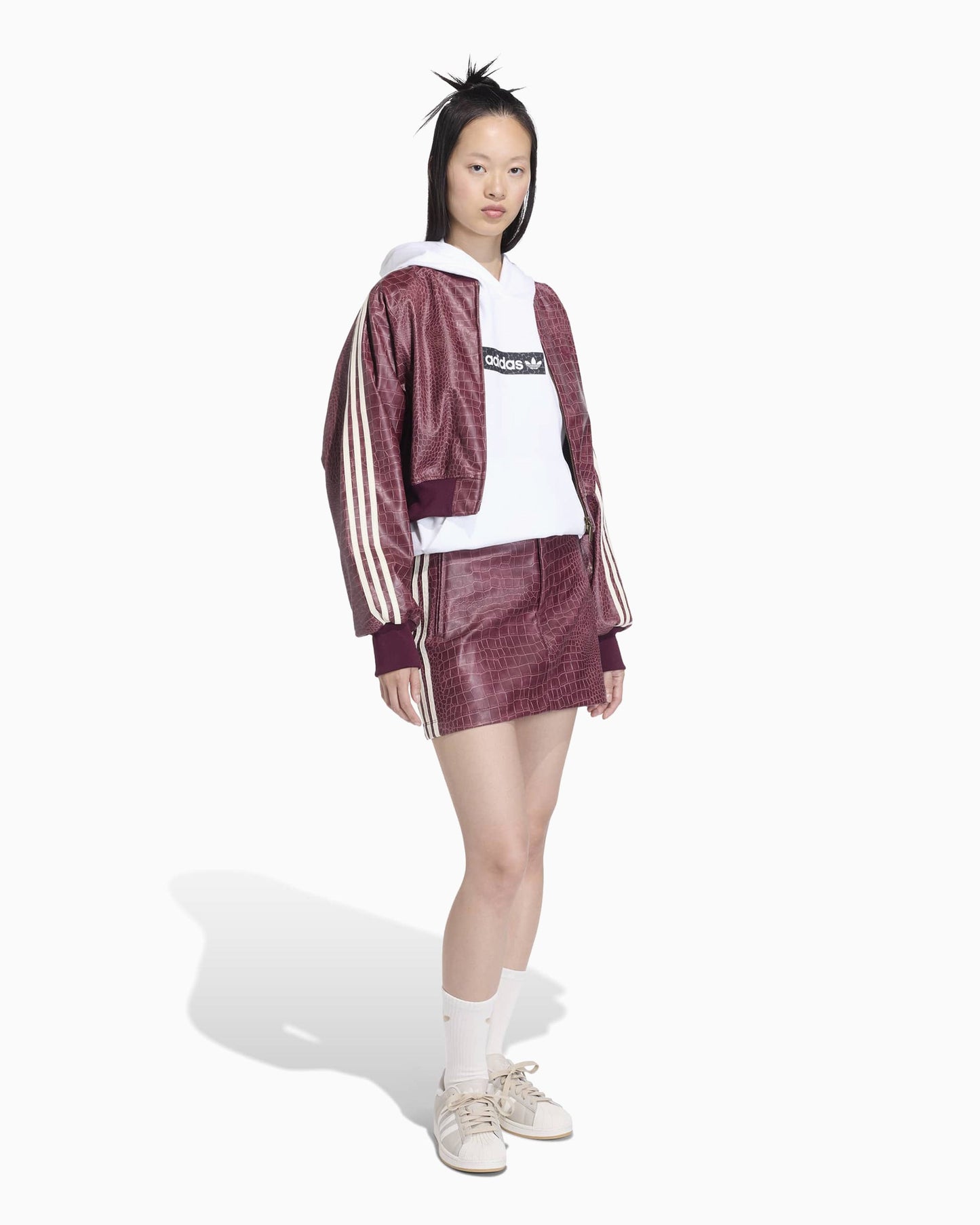 Falda corta adidas Originals Pleather para mujer