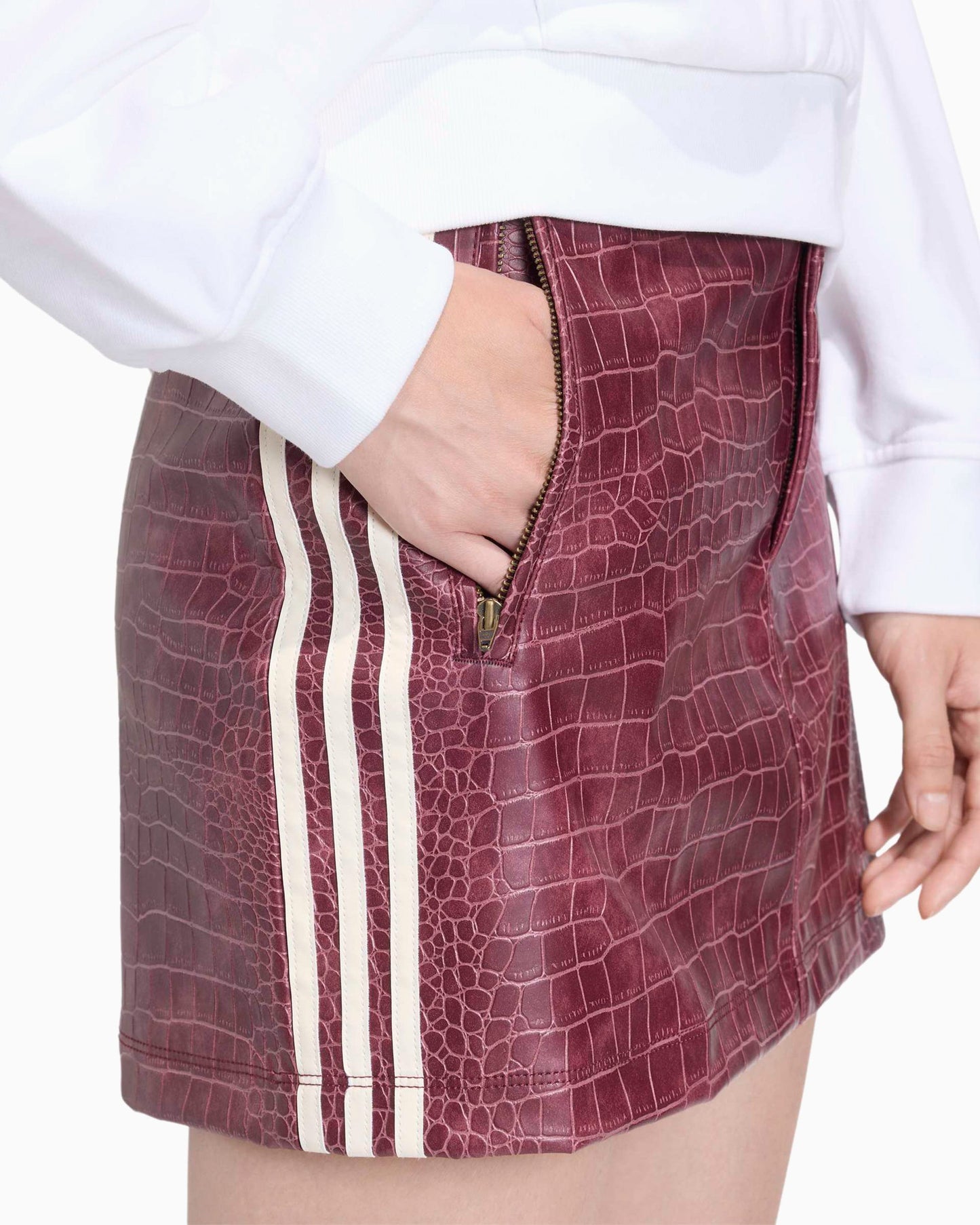 Falda corta adidas Originals Pleather para mujer