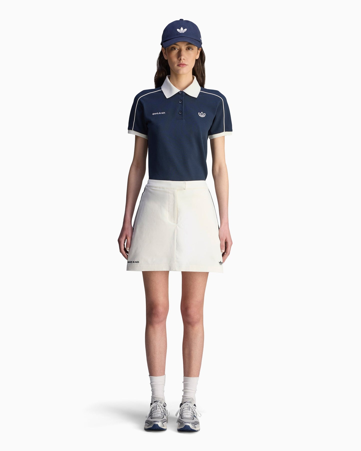 Falda corta adidas Originals x Sporty & Rich para mujer