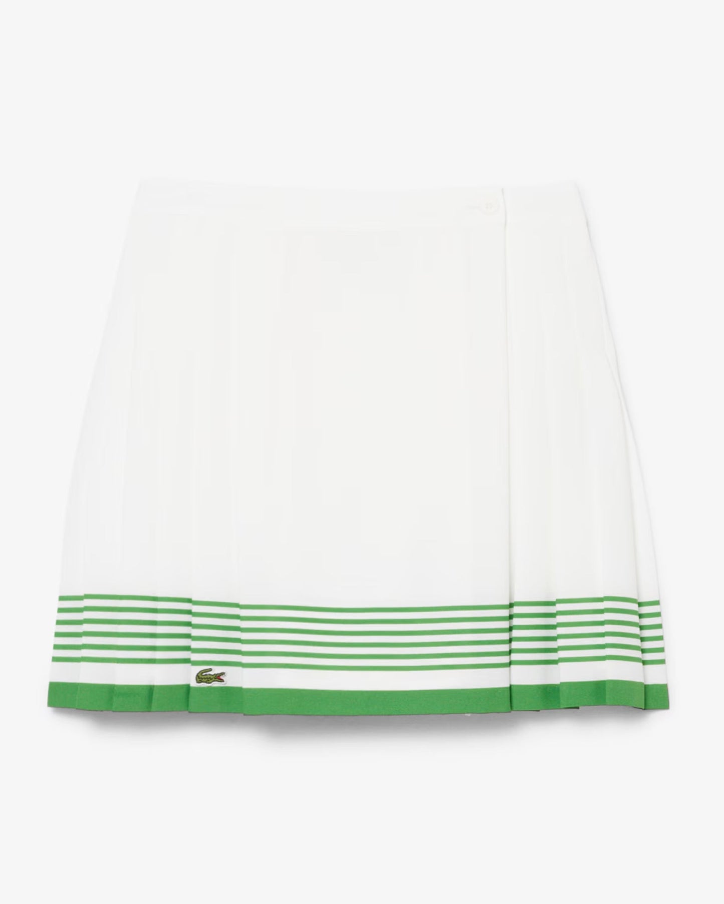 Falda corta de rayas Lacoste Re-edition para mujer