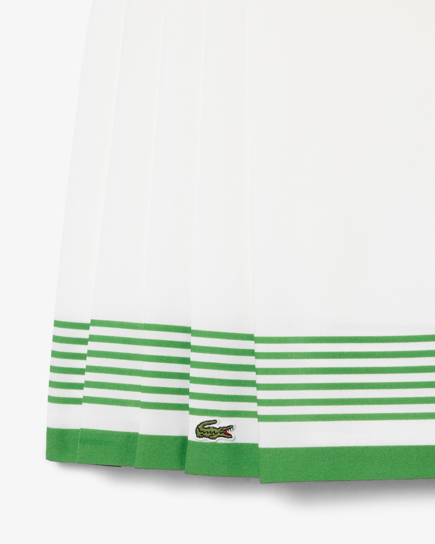 Falda corta de rayas Lacoste Re-edition para mujer