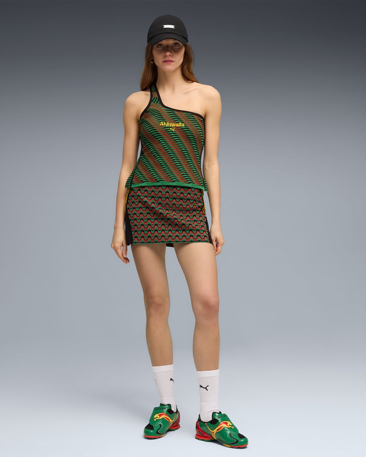 Falda corta con gráfico Slim Puma x Ahluwalia T7 para mujer