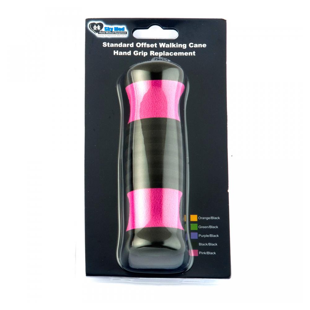 Pink Hypalon Foam Grip: Comfort for Offset Canes