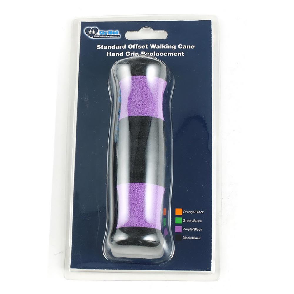Purple Hypalon Foam Hand Grip for Offset Canes, Comfort Design