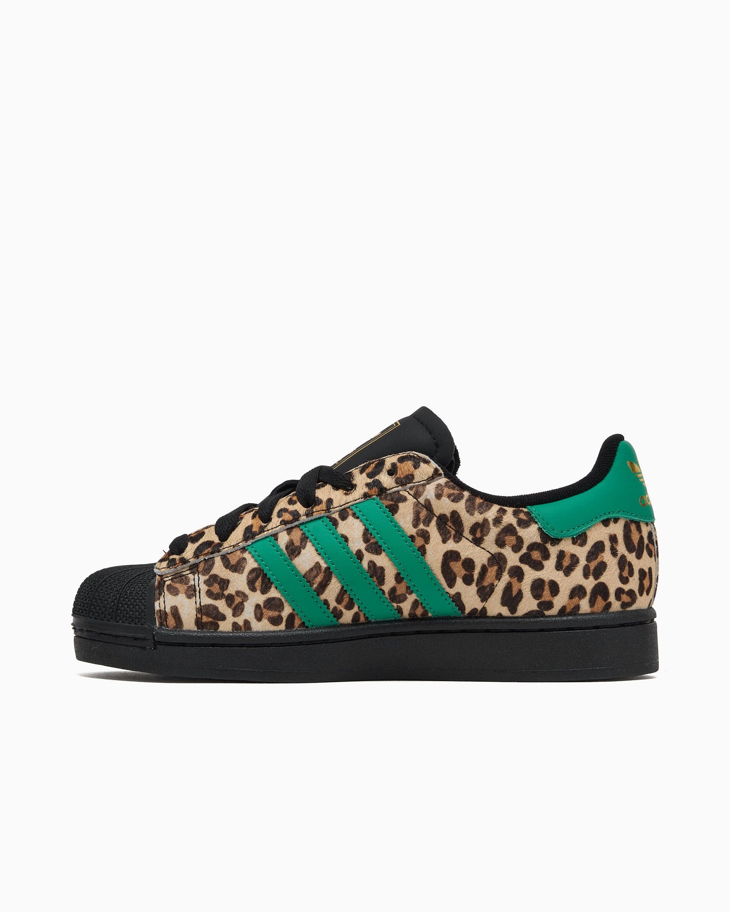 adidas Originals Women's Superstar II "Black Green Leopard"
