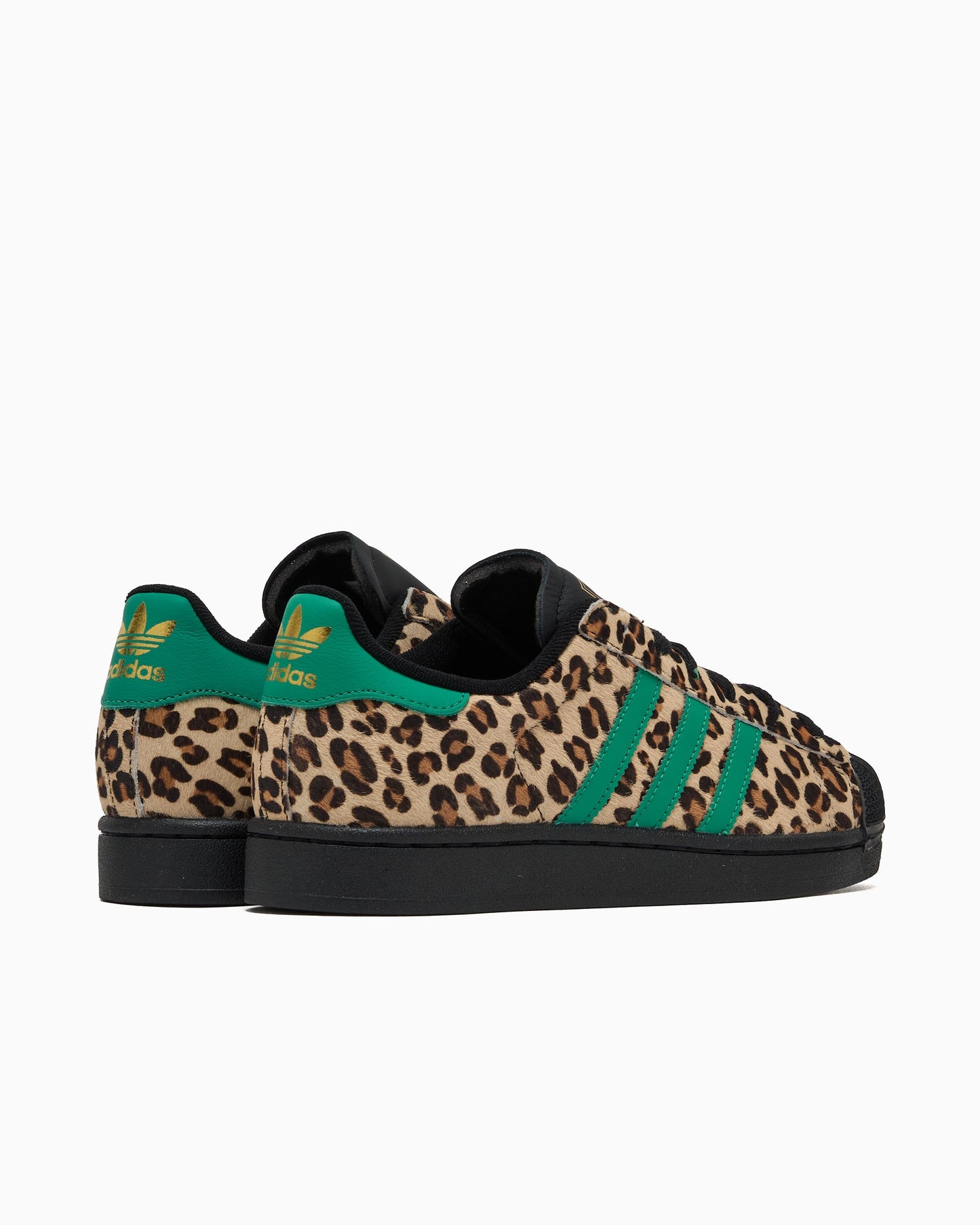 adidas Originals Women's Superstar II "Black Green Leopard"