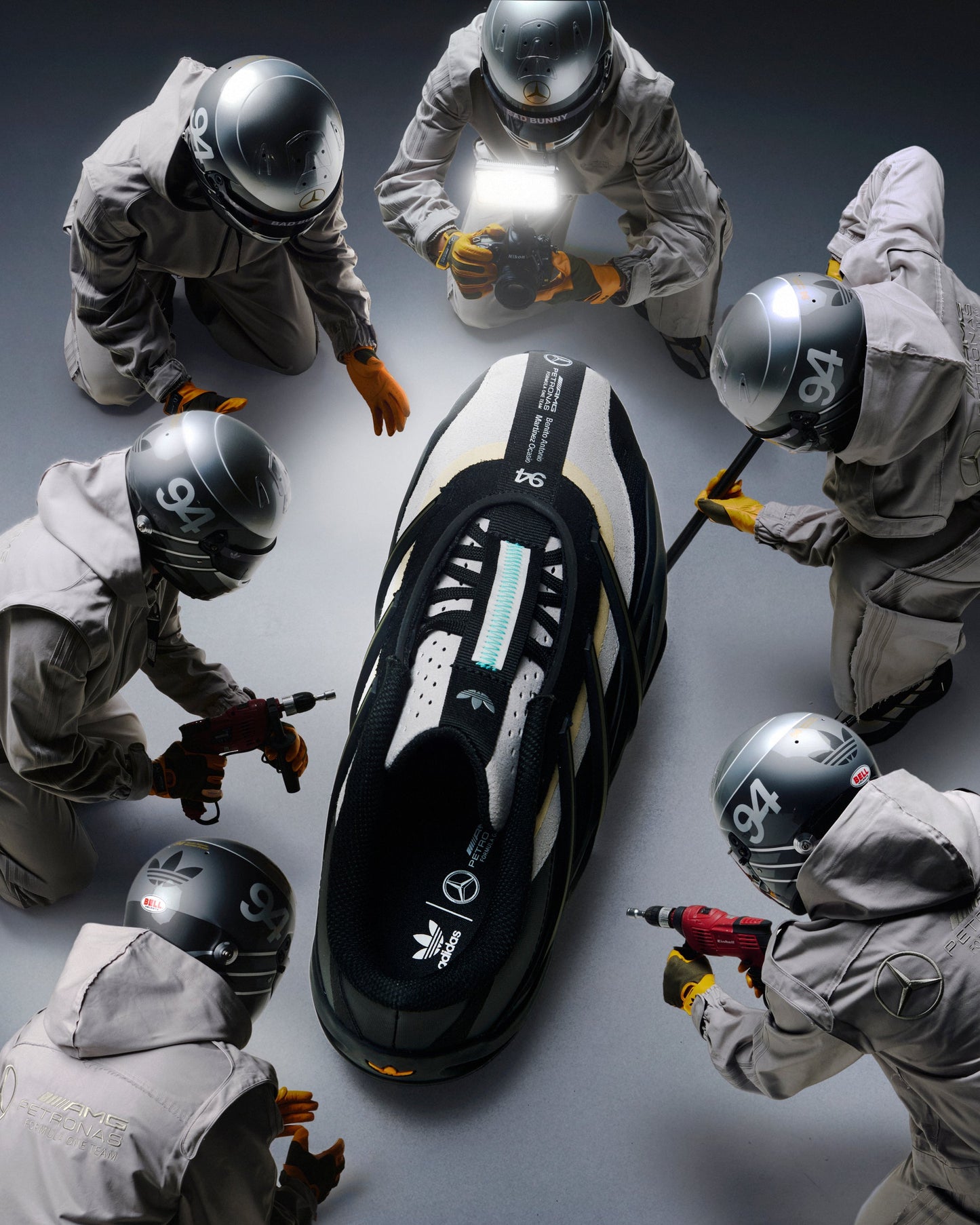 adidas Originals x Bad Bunny x Mercedes AMG Petronas Adiracer GT