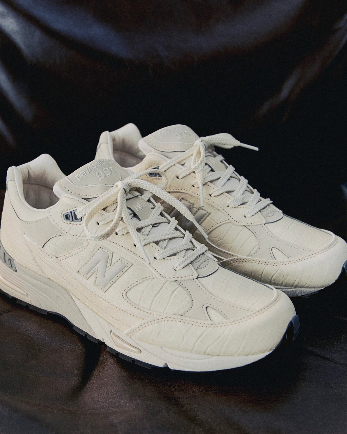 New Balance Women's W991v1 Croc Skin "Made in UK"