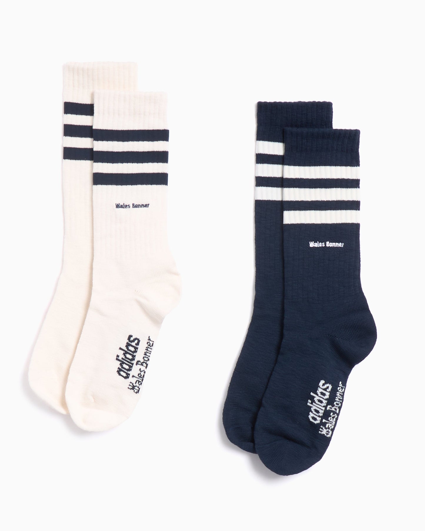 Calcetines adidas Originals x Wales Bonner 3-Stripes (2-Pack) Unisex