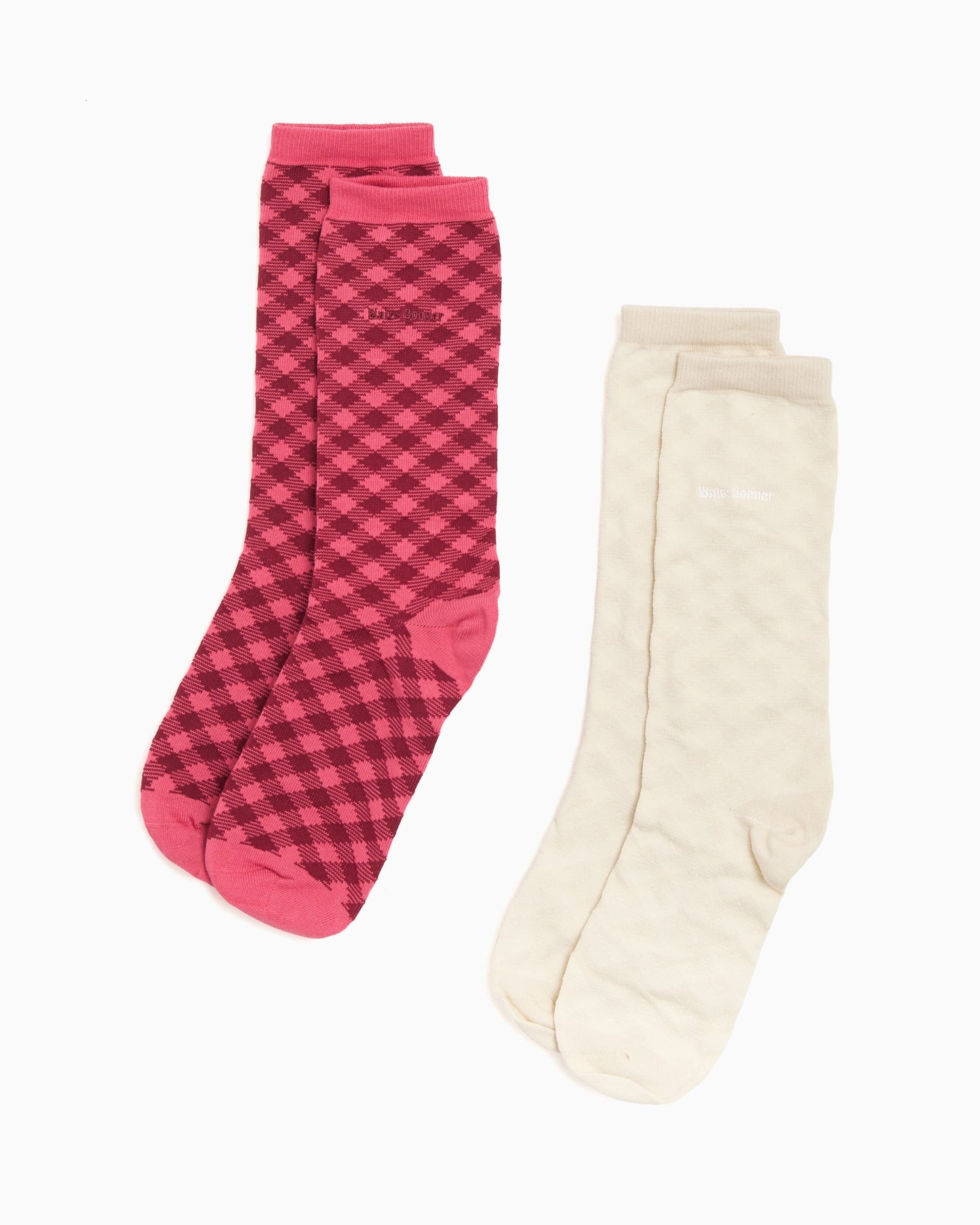 Calcetines A cuadros adidas Originals x Wales Bonner Unisex (2 Pack)