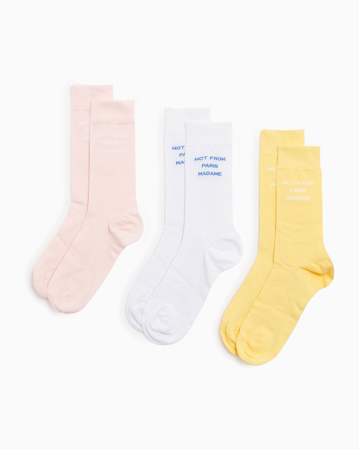 Calcetines Drôle de Monsieur Not From Paris Madame Unisex Socks Unisex