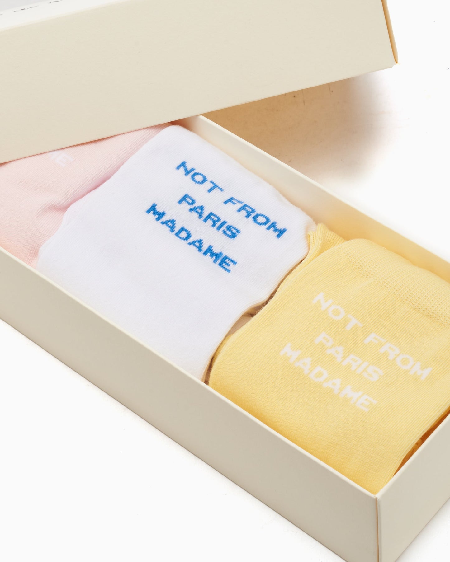 Calcetines Drôle de Monsieur Not From Paris Madame Unisex Socks Unisex