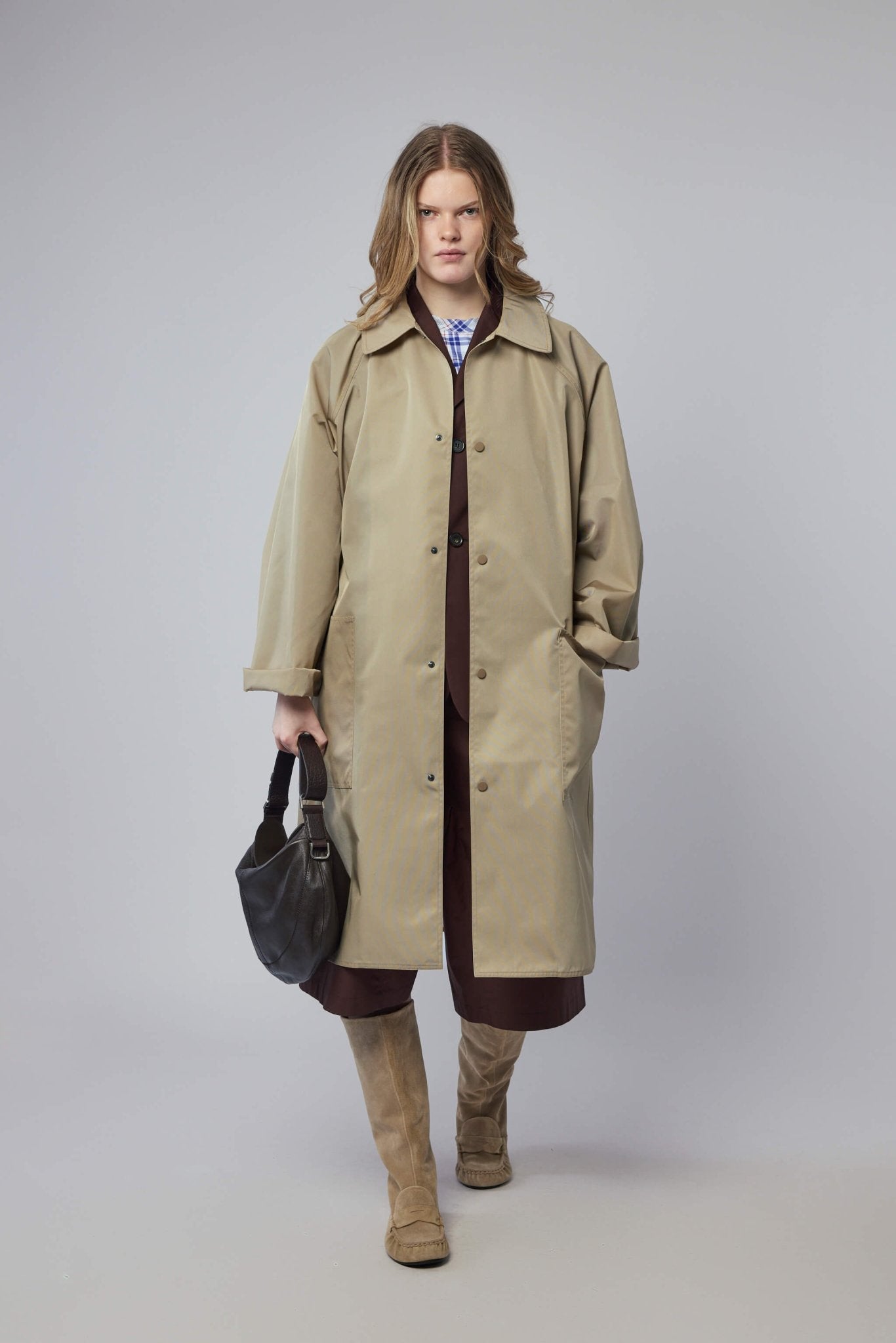 Long Raglan Sleeve Coat