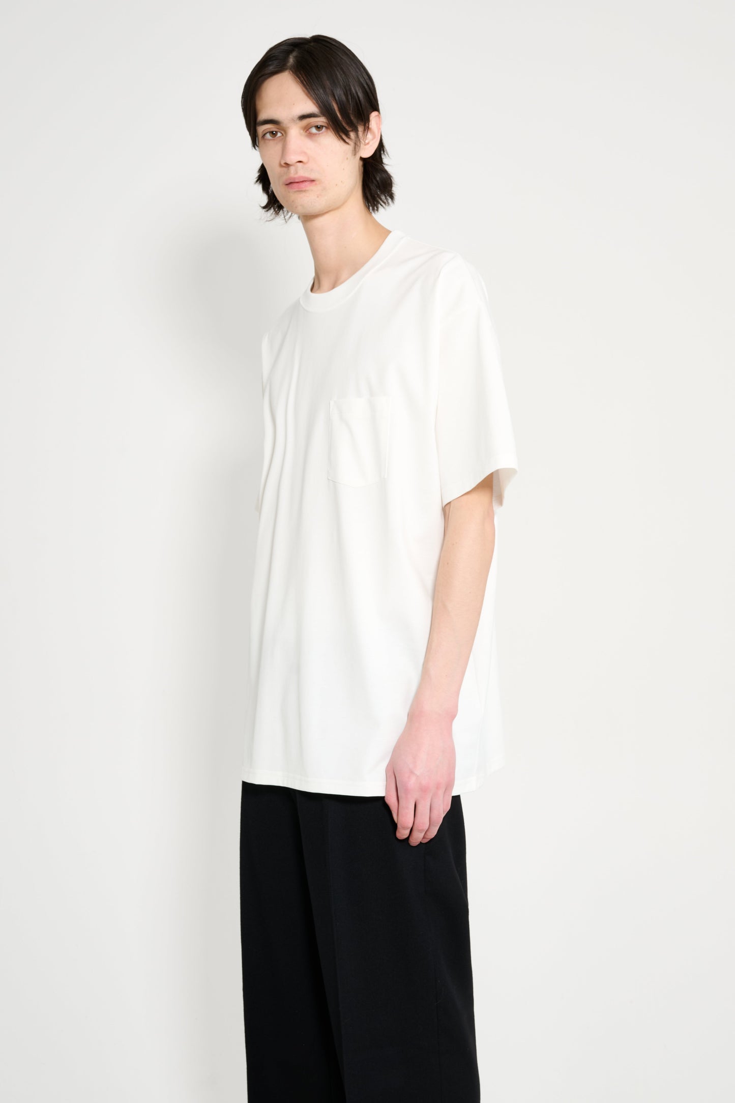 ssstein Oversized Pocket Tee White