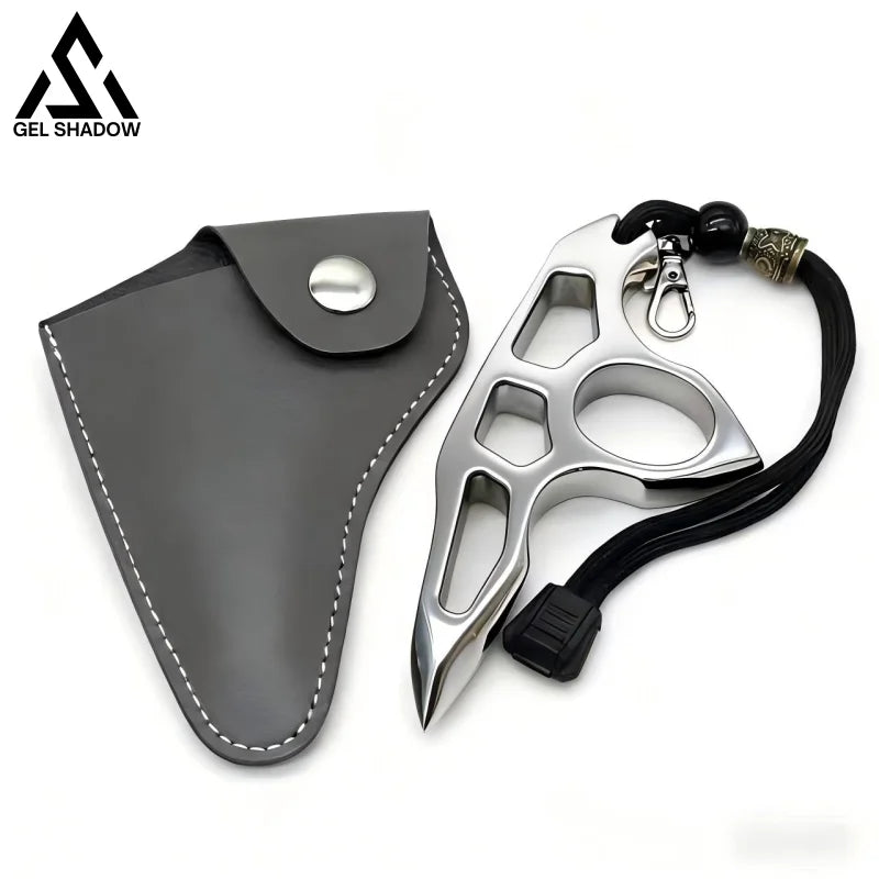 Stainless Steel Single Finger Brass Knuckle Broken Windows-GS117