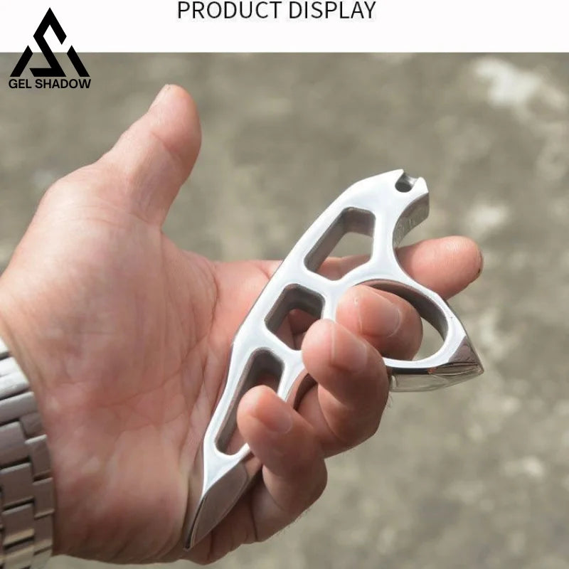 Stainless Steel Single Finger Brass Knuckle Broken Windows-GS117