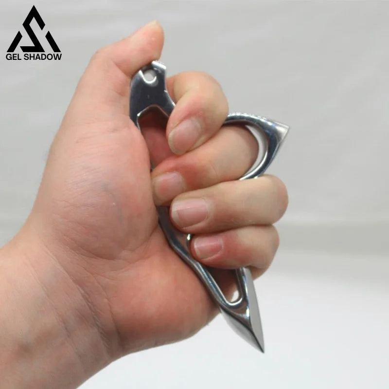Stainless Steel Single Finger Brass Knuckle Broken Windows-GS117