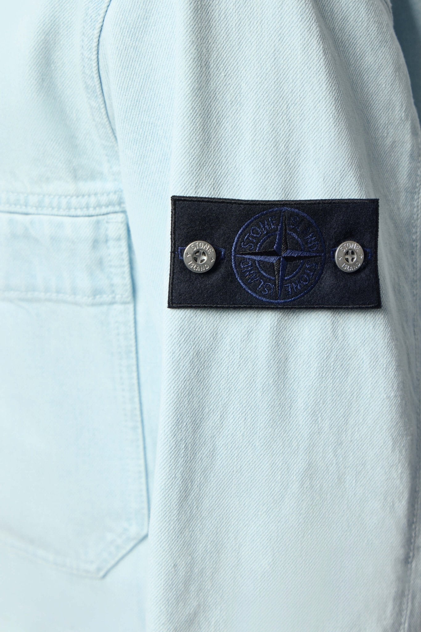 Indigo Denim Ultra Bleached Biker Jacket