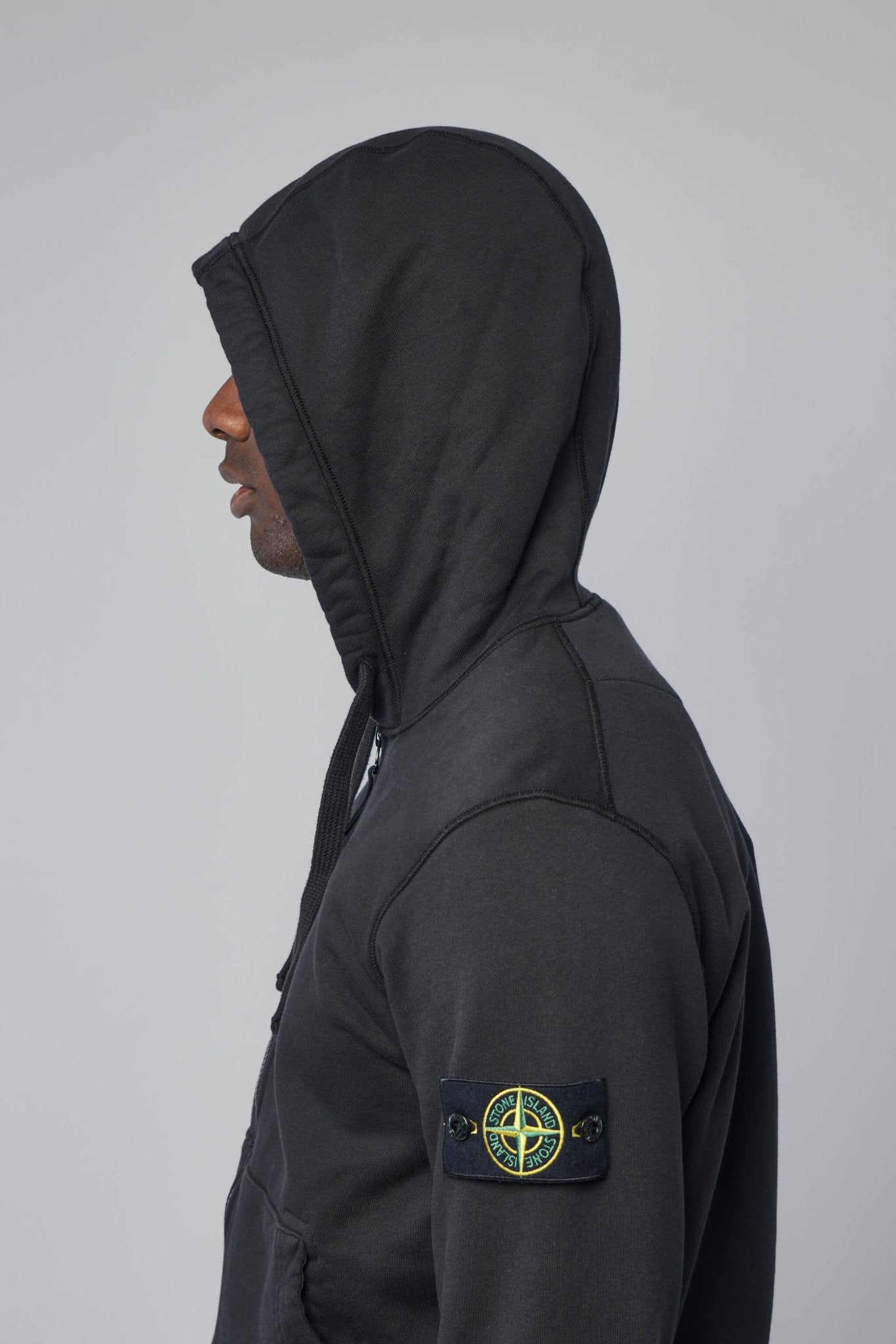 Regular Fit Zipper-up Hooded Sweatshirt