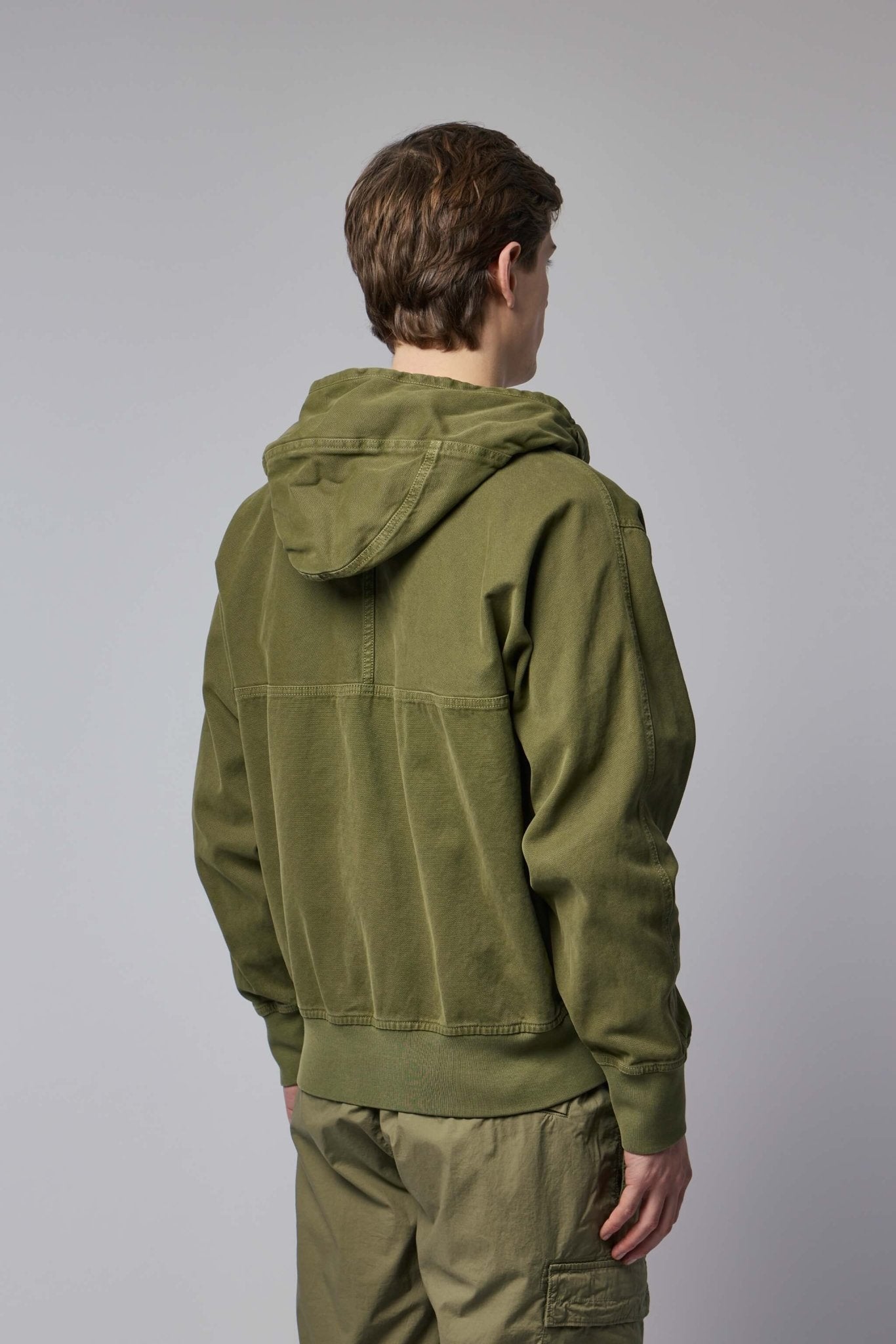 Oversized Fit Zip-up Hooded Jacket