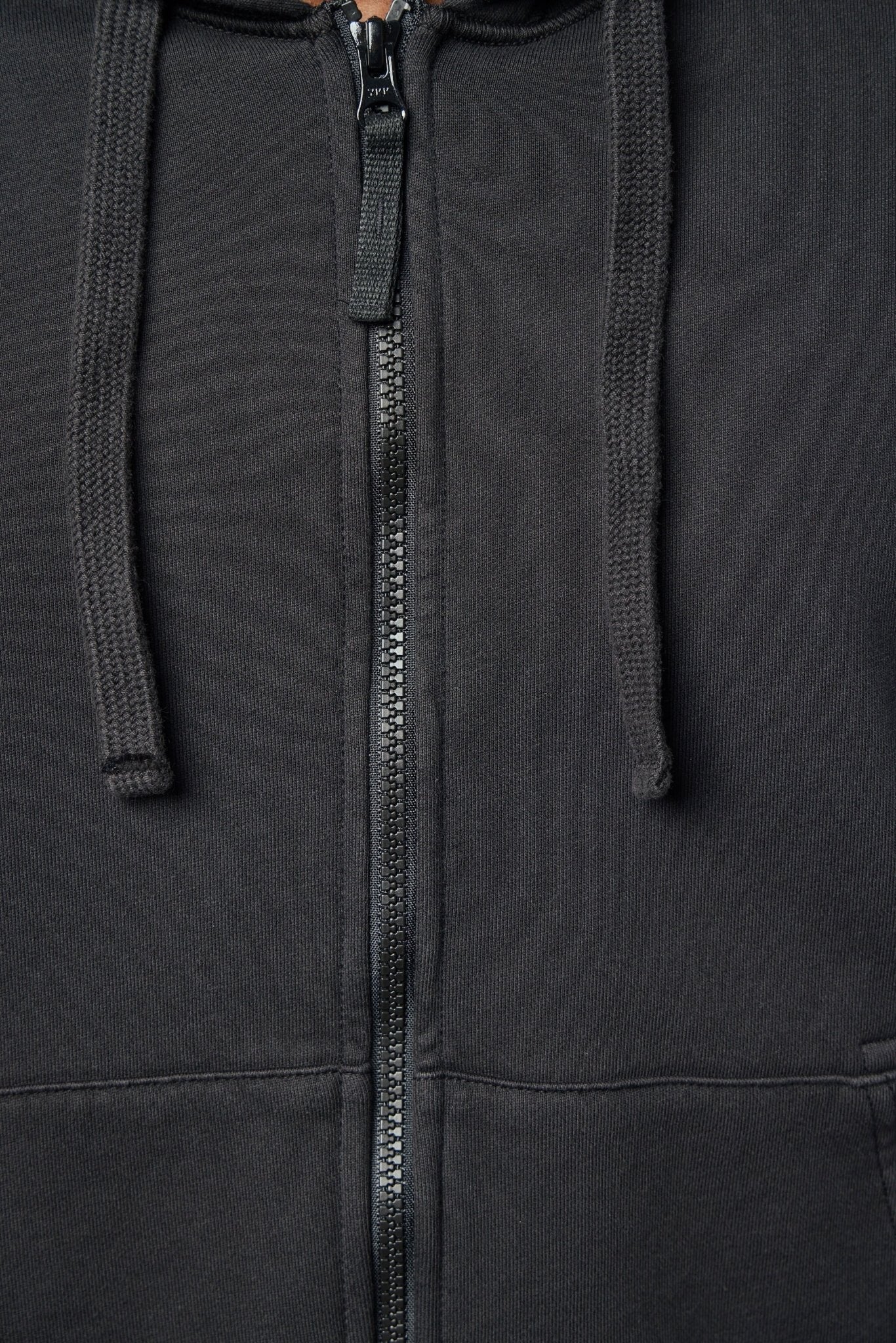Regular Fit Zipper-up Hooded Sweatshirt