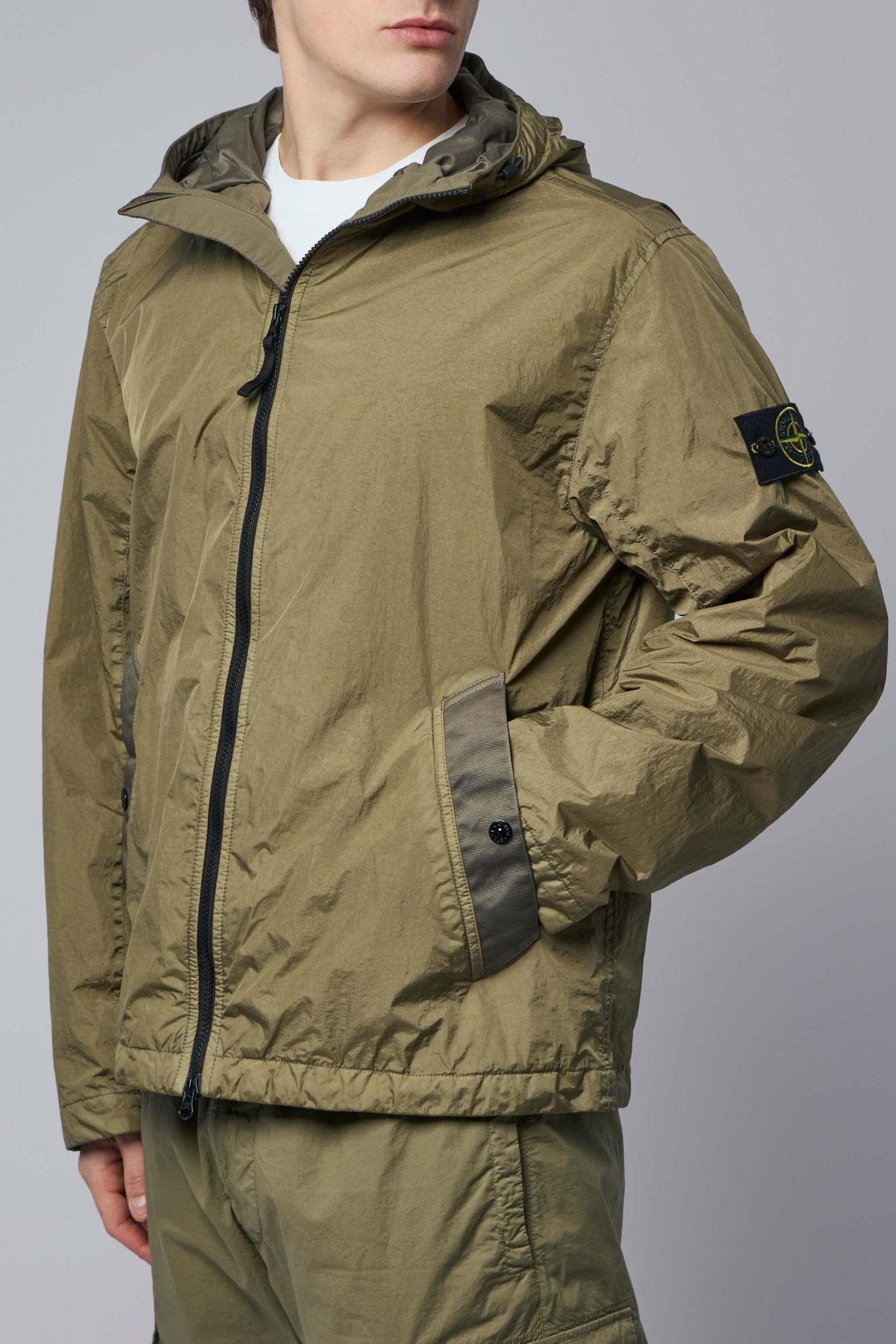 Hooded Jacket Crinkle Reps Ny