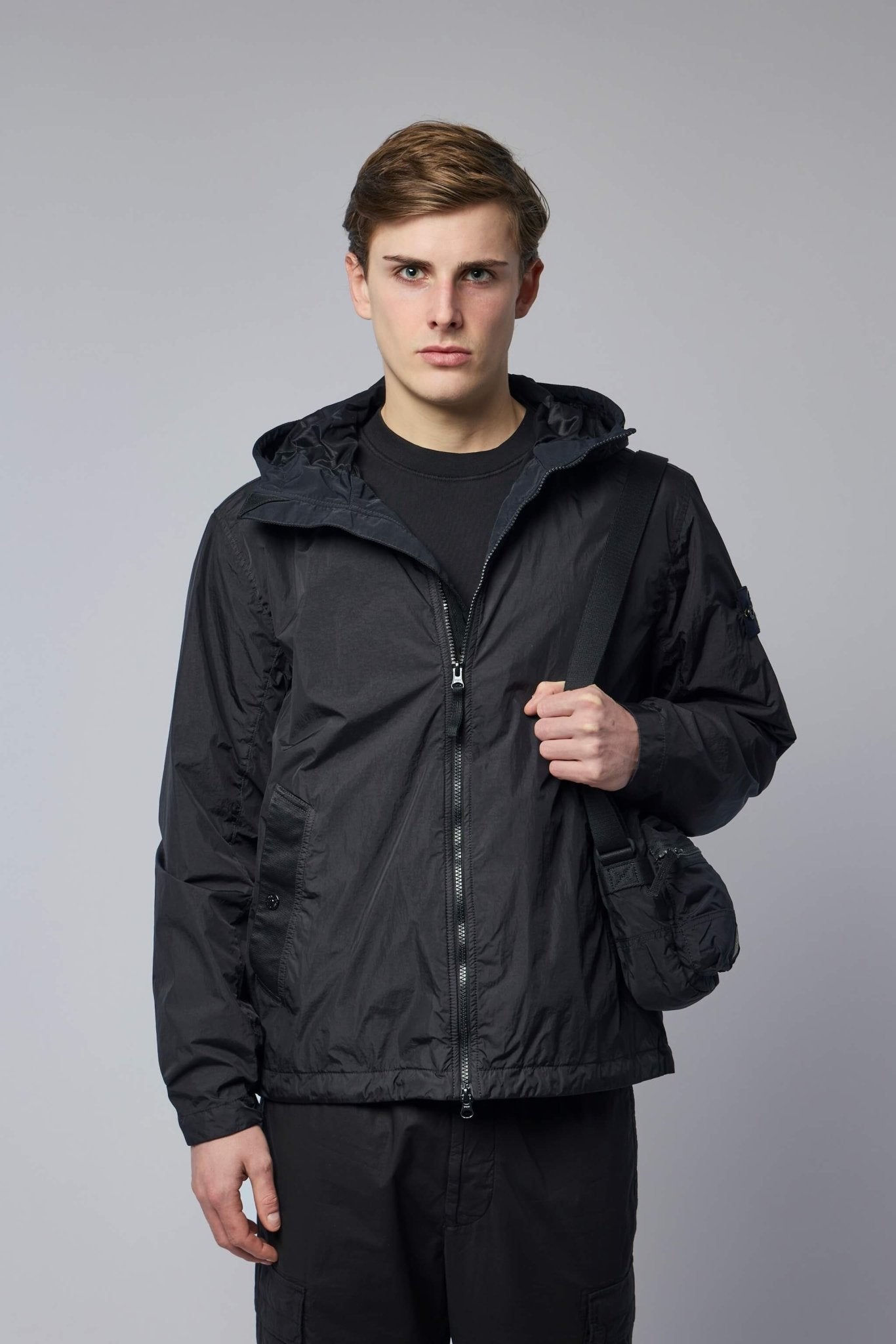 Hooded Jacket Crinkle Reps Ny