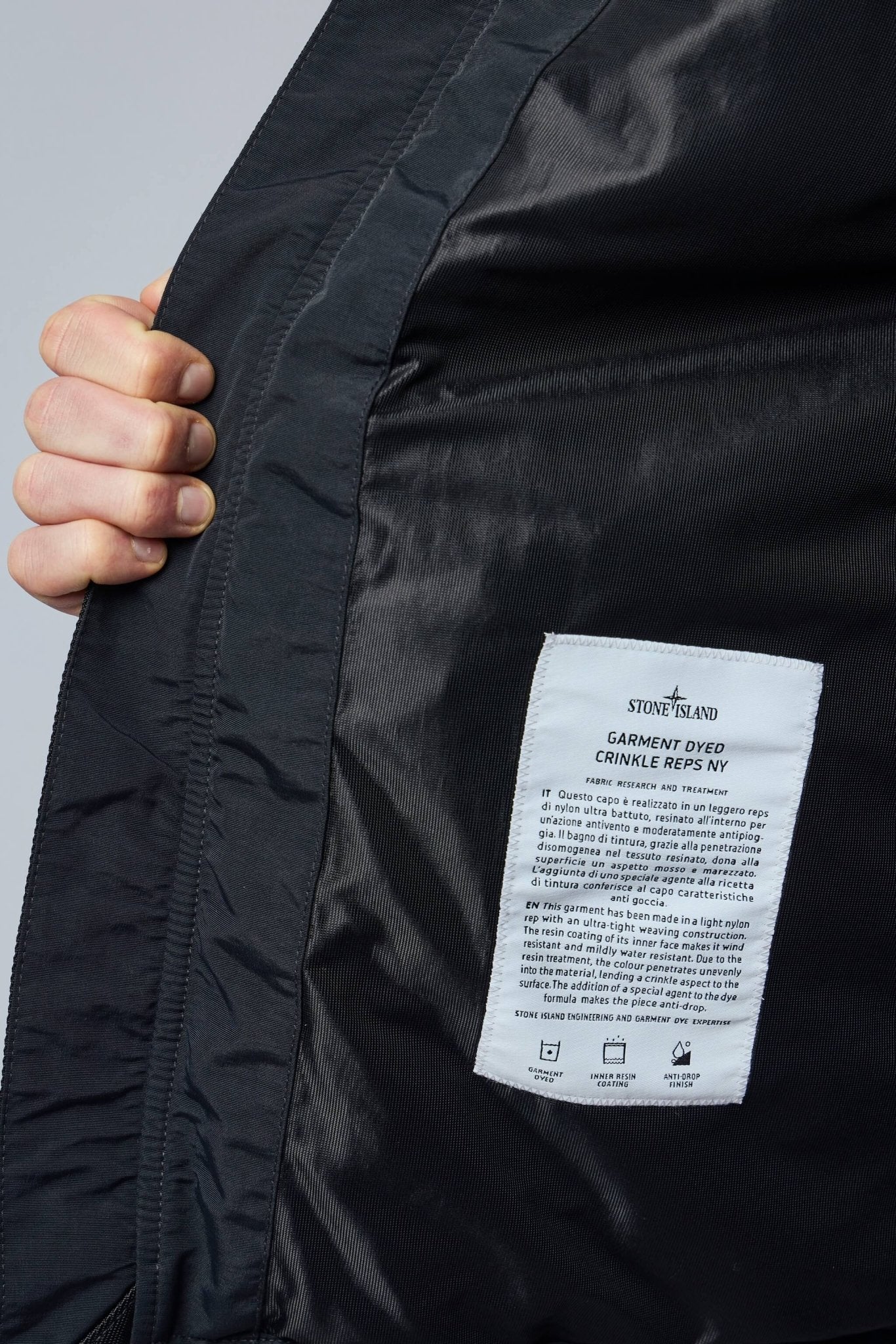 Hooded Jacket Crinkle Reps Ny