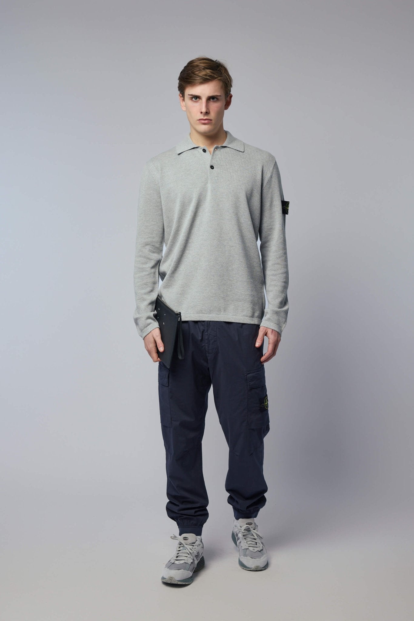 Loose Fit Long Sleeve Polo