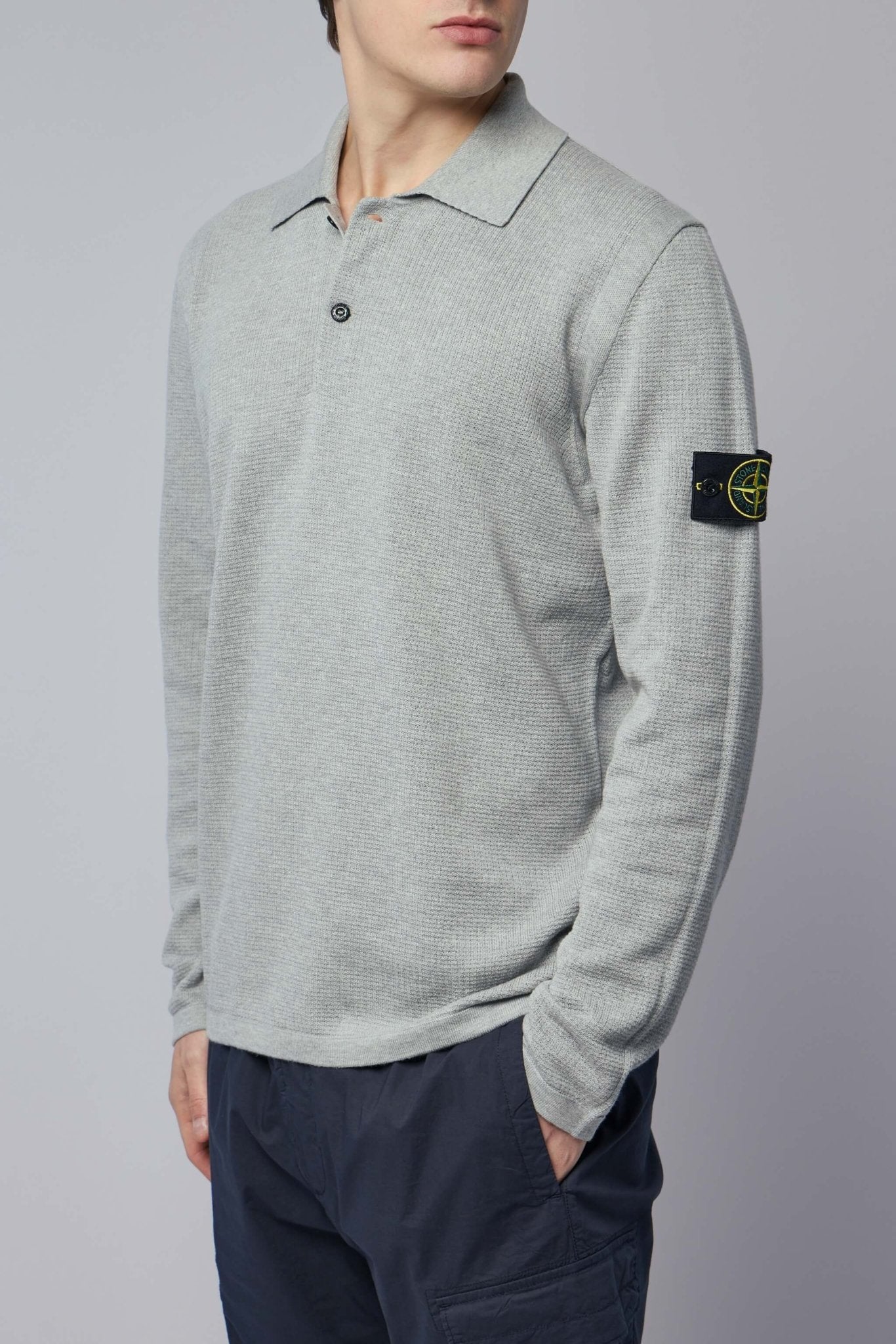 Loose Fit Long Sleeve Polo