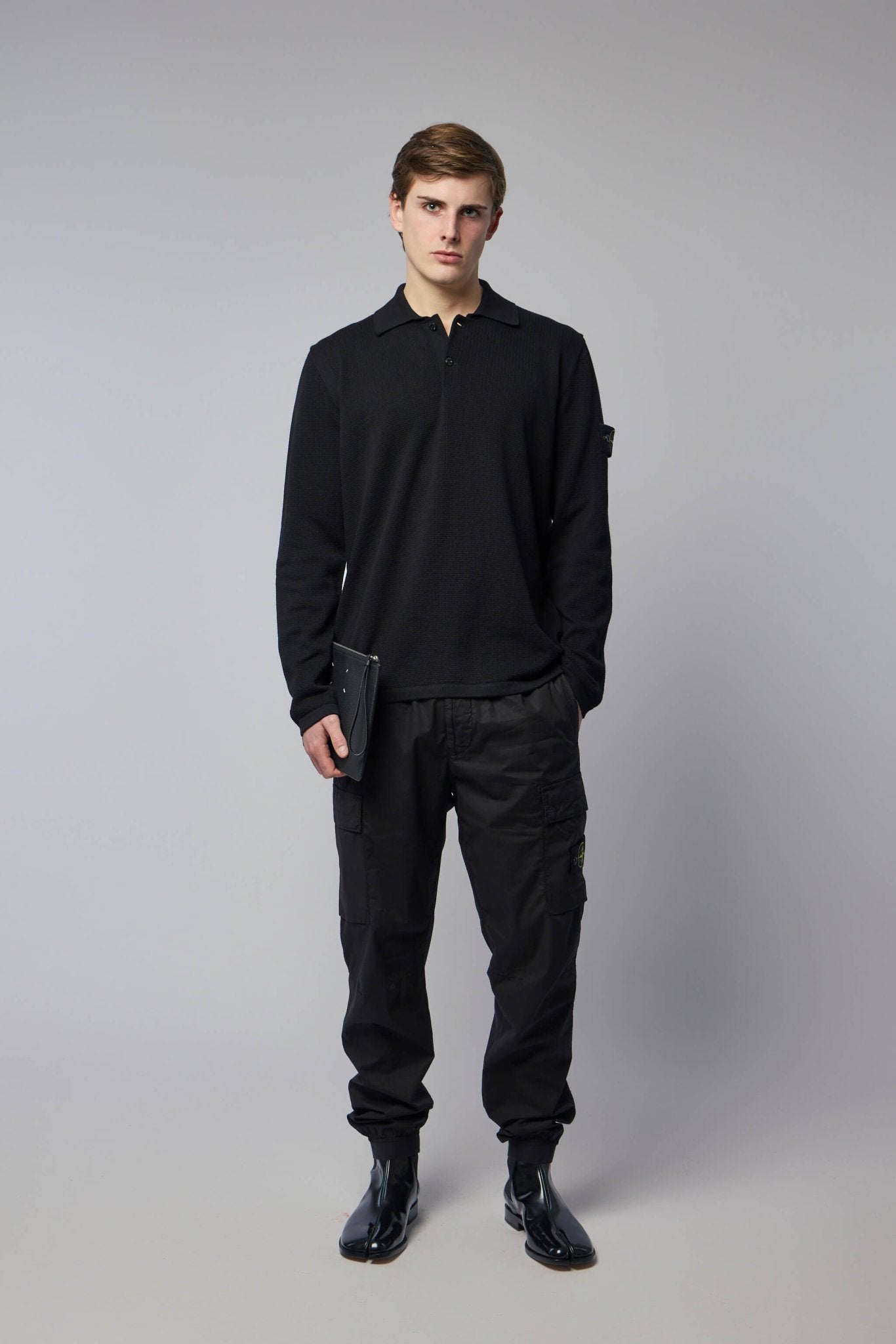 Loose Fit Long Sleeve Polo