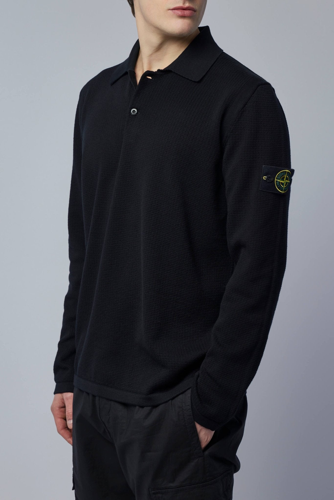 Loose Fit Long Sleeve Polo