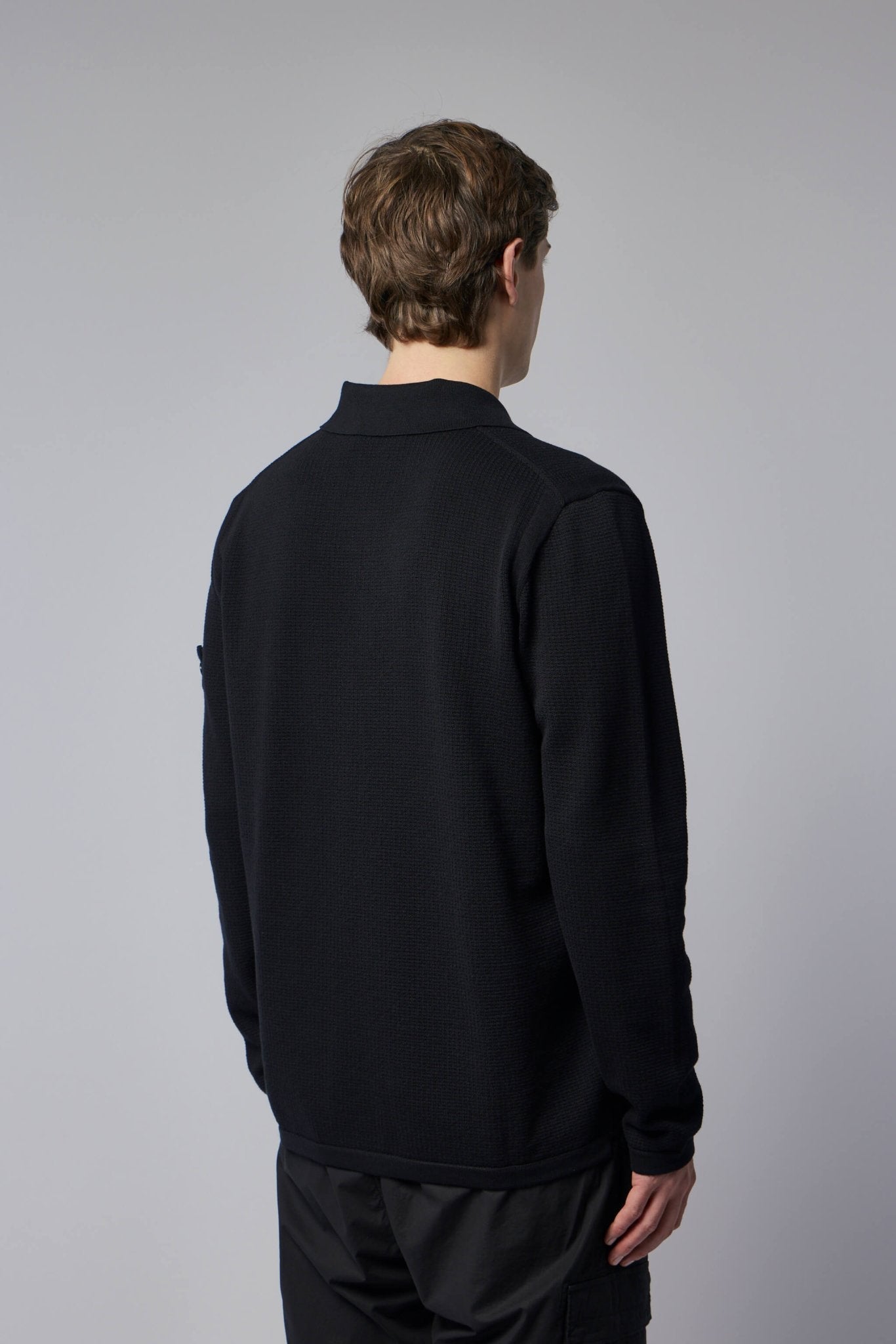 Loose Fit Long Sleeve Polo