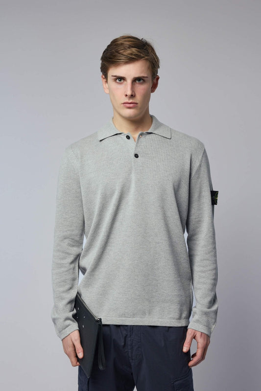 Loose Fit Long Sleeve Polo