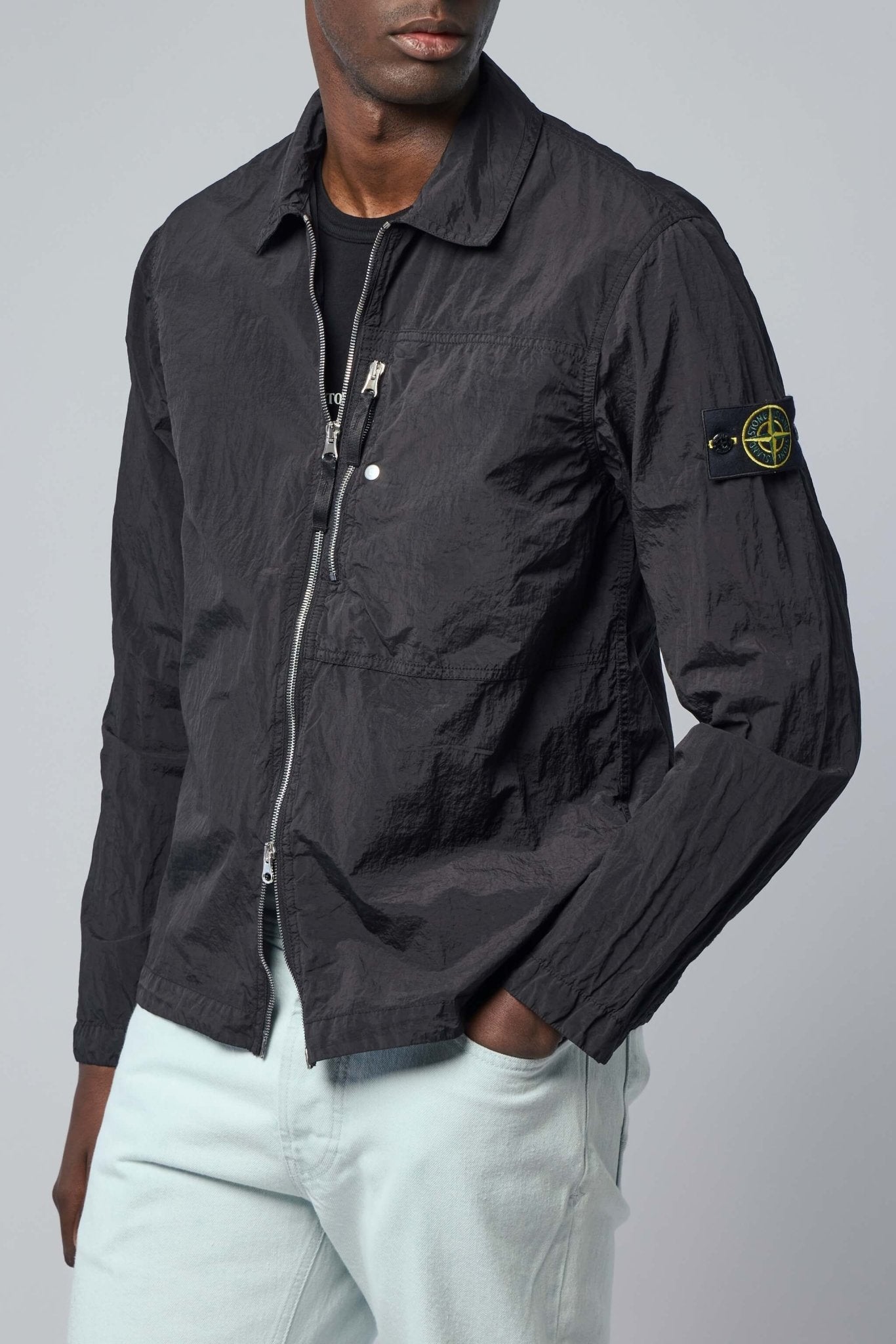 Regular Fit Overshirt with Zip Pocket