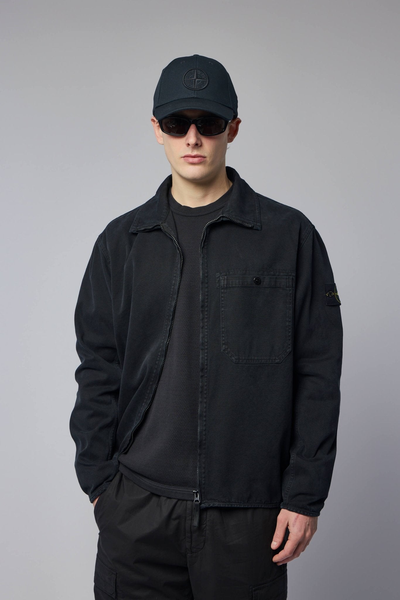 Comfort Fit Zip-up Overshirt